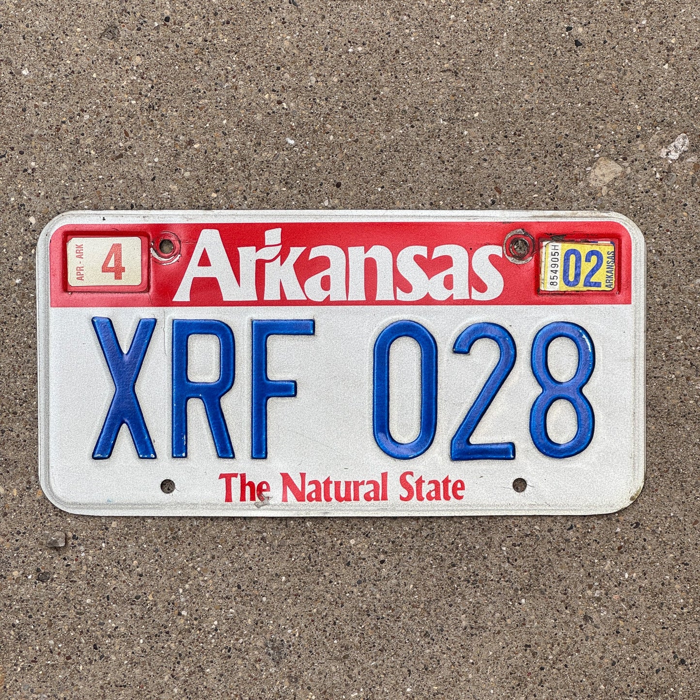 Photo of a 1989 Arkansas License Plate Auto Tag Garage Decor Vintage XRF 028