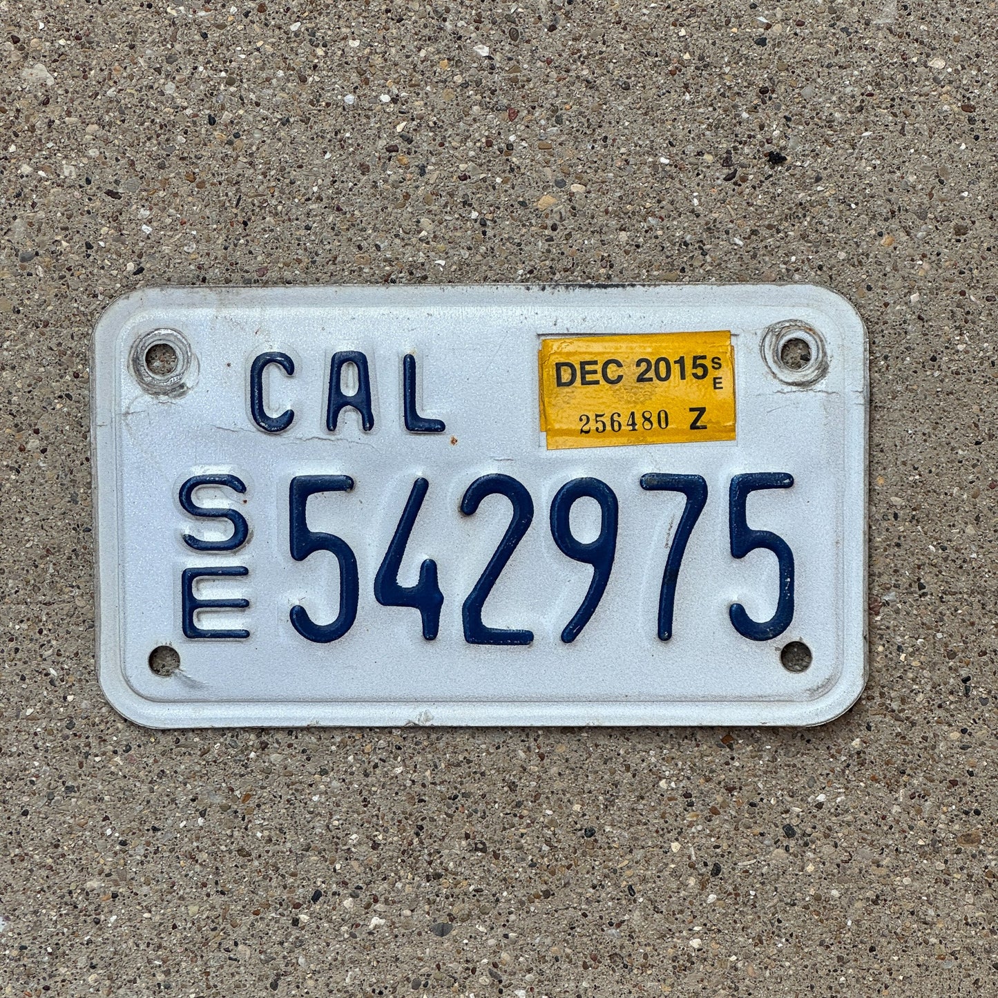 Photo of a 1990 2015 California Special Equipment License Plate Auto Tag Garage Decor Vintage SE 542975