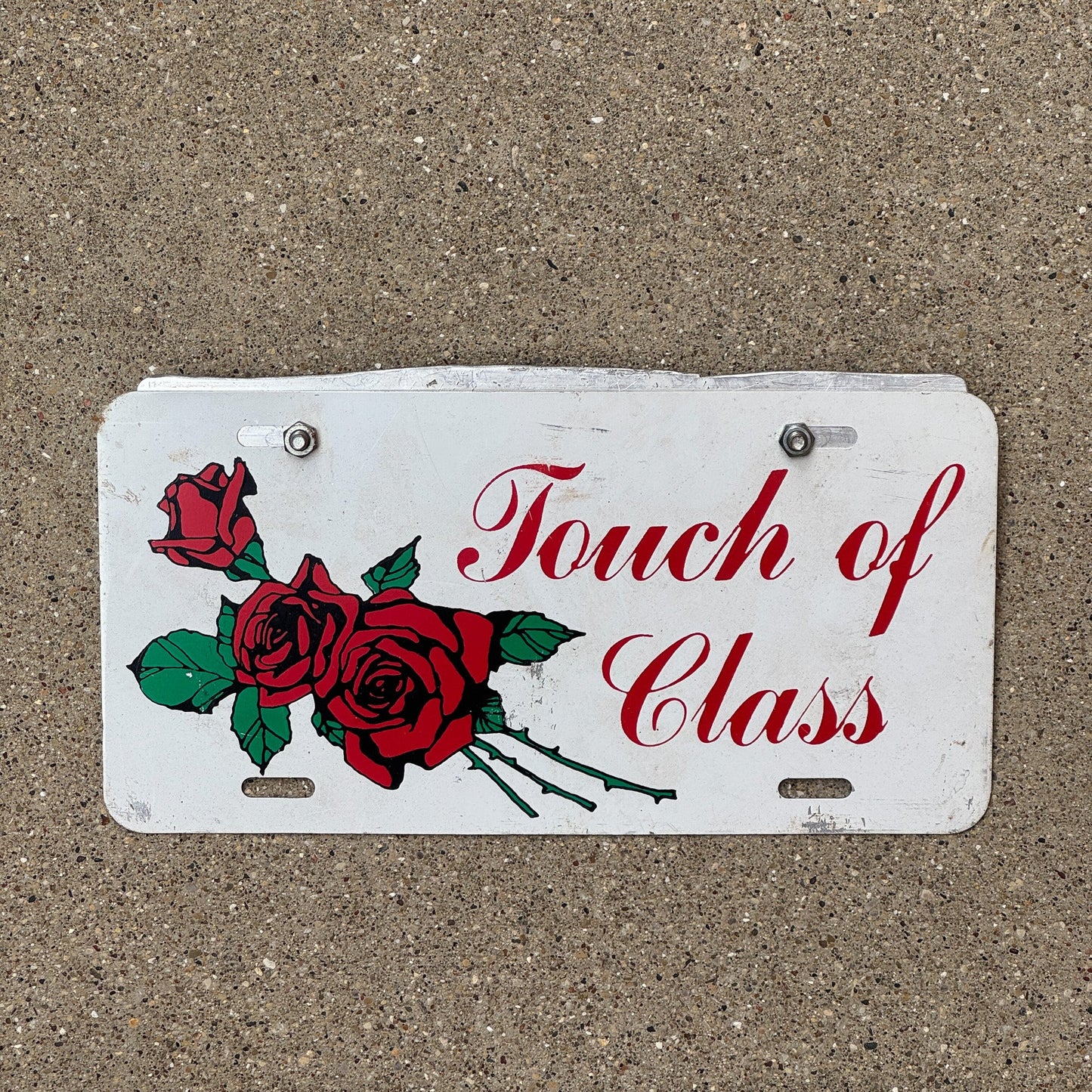 Photo of a 1990 Era Auto Tag Garage Decor Vintage Touch of Class