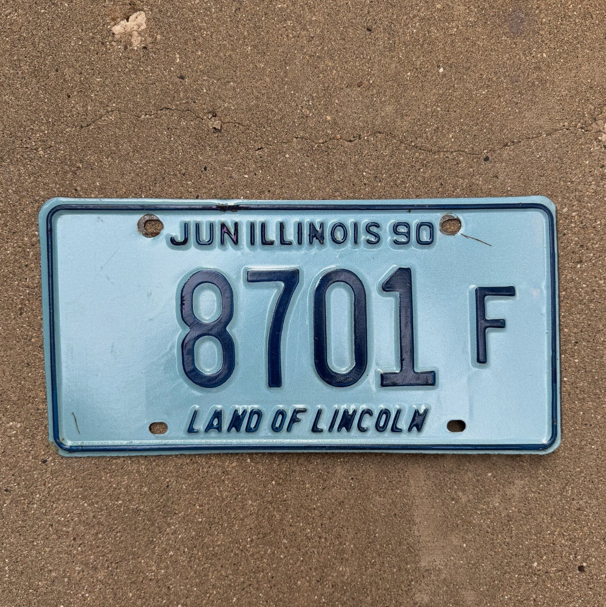 Photo of a 1990 Illinois TRUCK License Plate Auto Tag Garage Decor Vintage License Plate Auto Tag 1 Garage Decor 8701 F