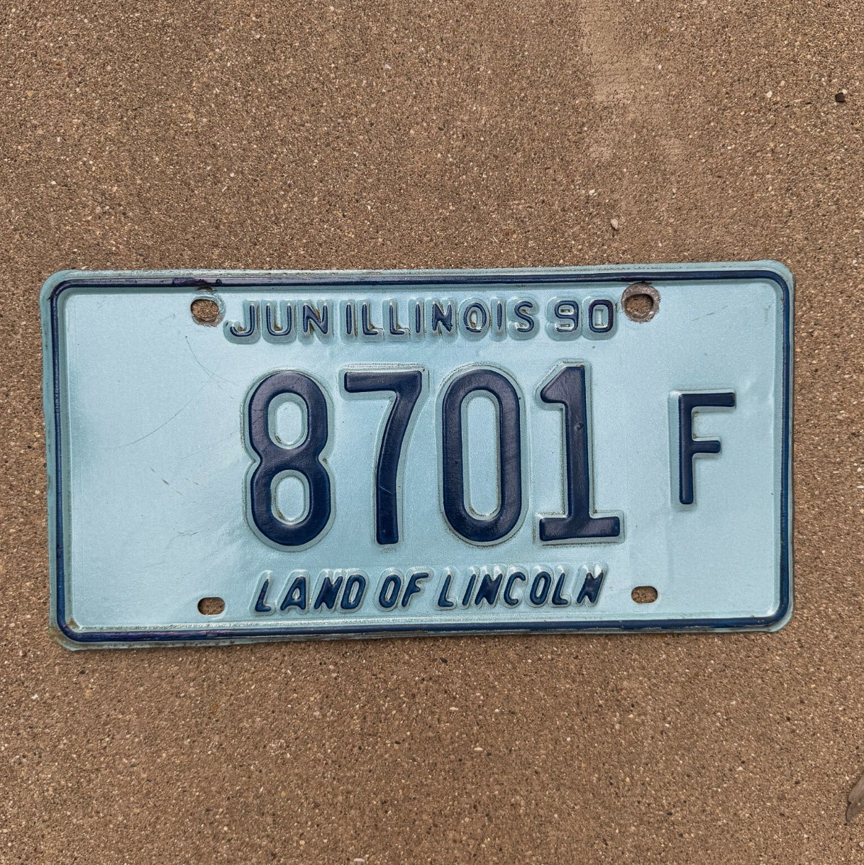 Photo of a 1990 Illinois TRUCK License Plate Auto Tag Garage Decor Vintage License Plate Auto Tag 2 Garage Decor 8701 F