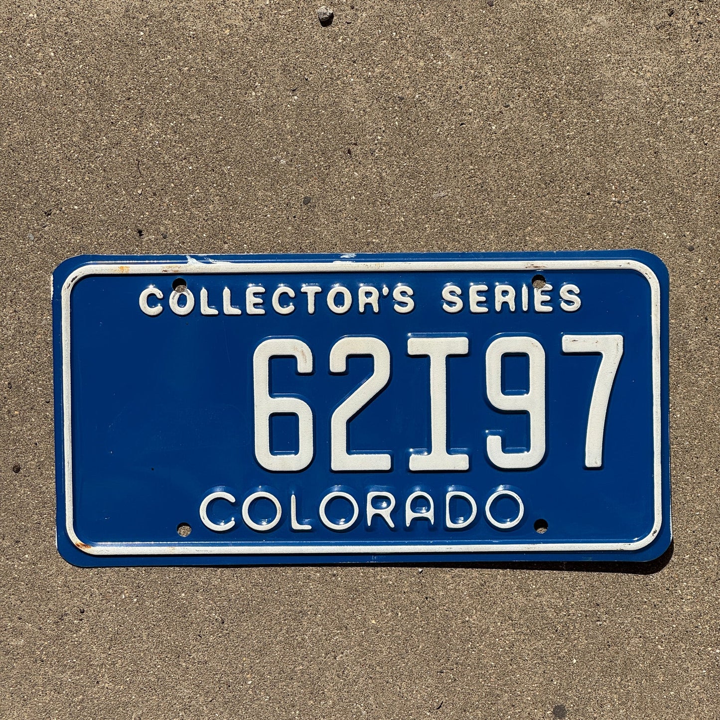 Photo of a 1991 Colorado Collectors Series License Plate Auto Tag Garage Decor Vintage 62 I 97