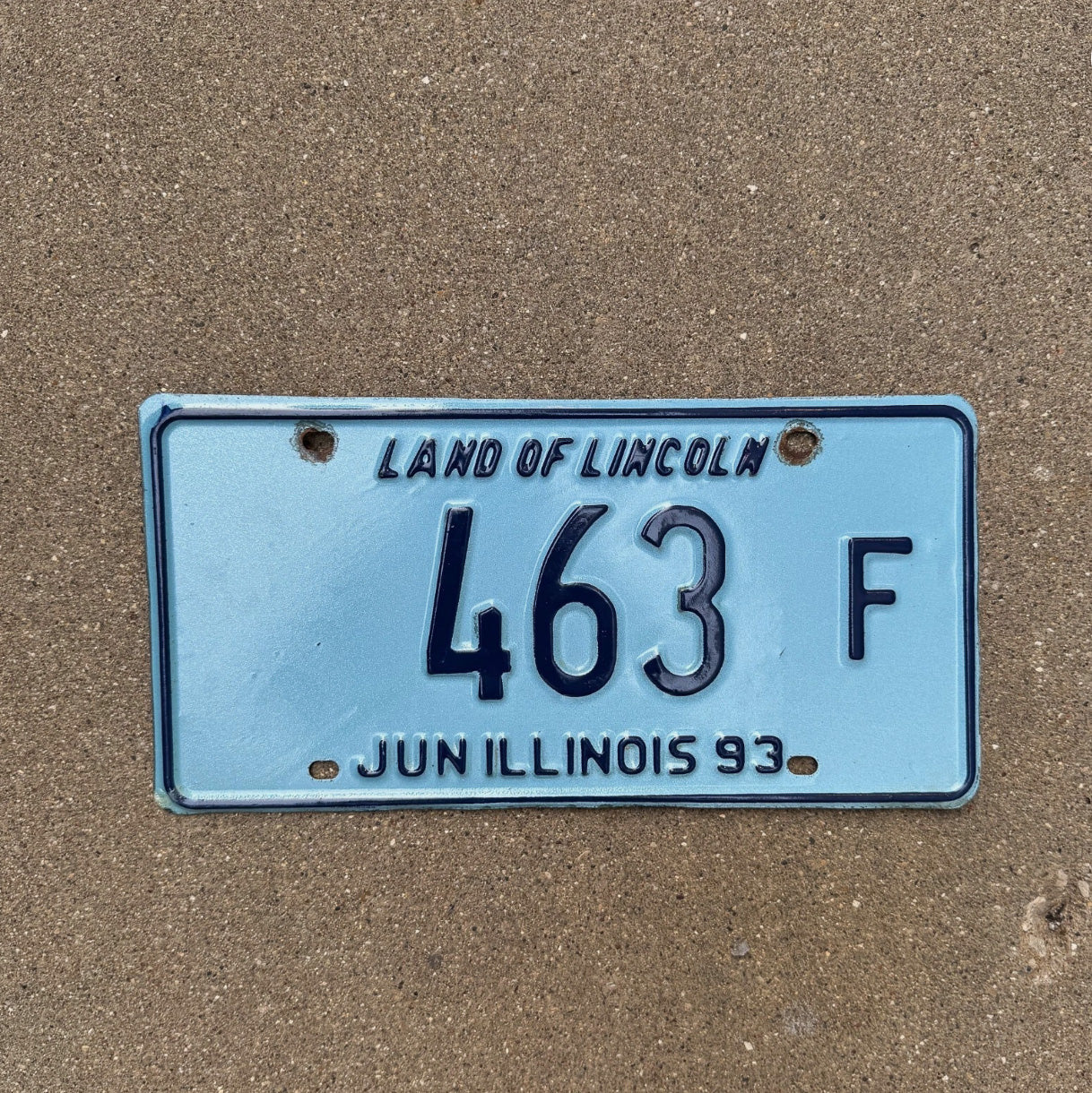 Photo of a 1993 Illinois TRUCK License Plate Auto Tag Garage Decor Vintage License Plate Auto Tag Garage Decor 3 Digit Low Number 463 F