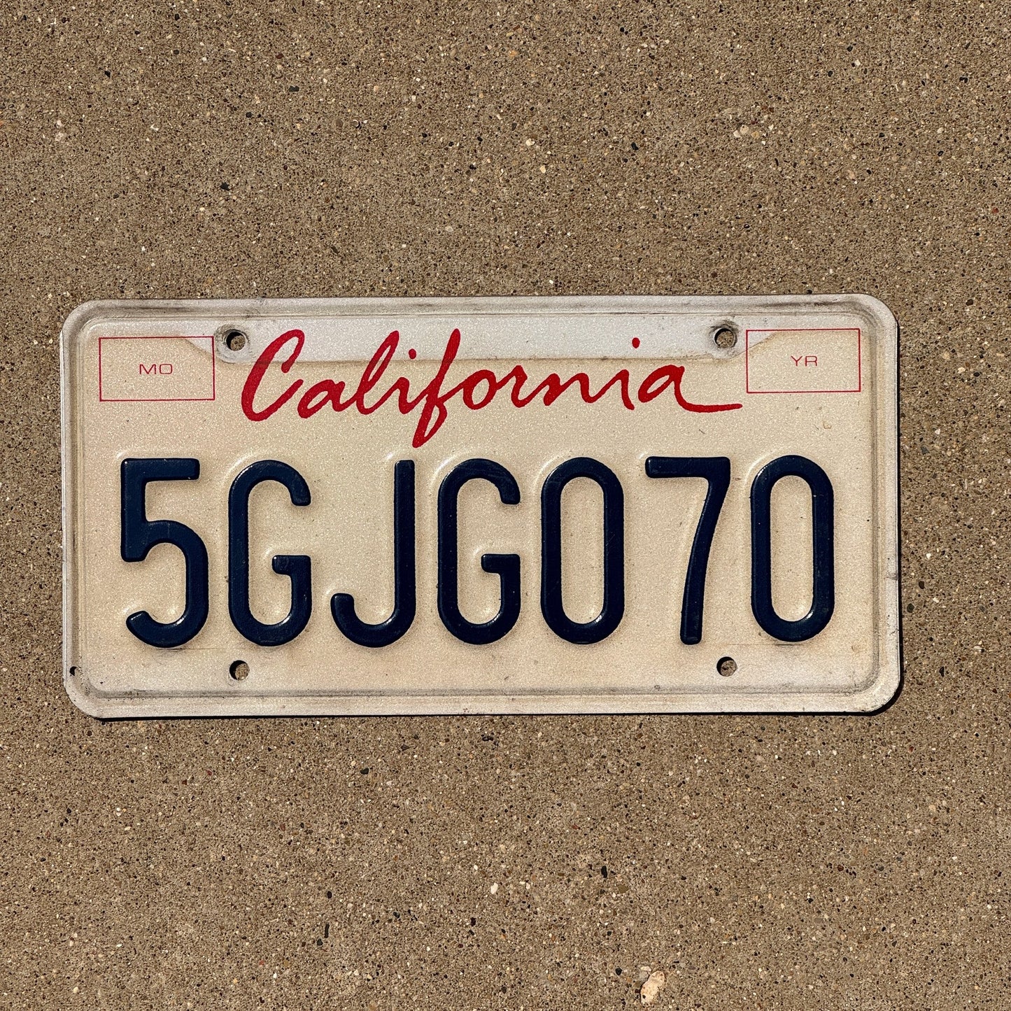 Photo of a 1994 2015 California License Plate Auto Tag 2 Garage Decor 5GJG070