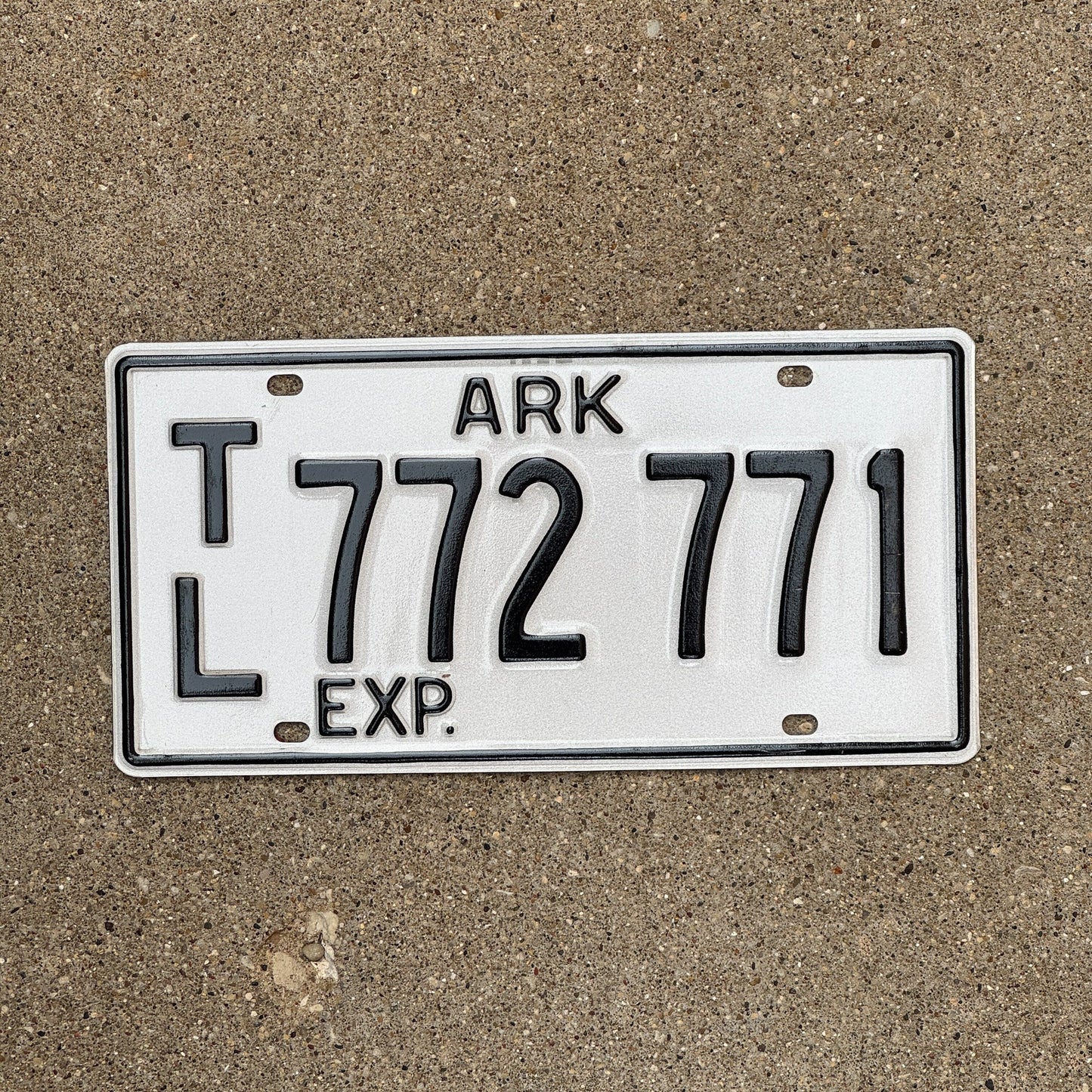 Photo of a 1994 Arkansas Trailer License Plate Auto Tag Garage Decor Vintage TL 772 771