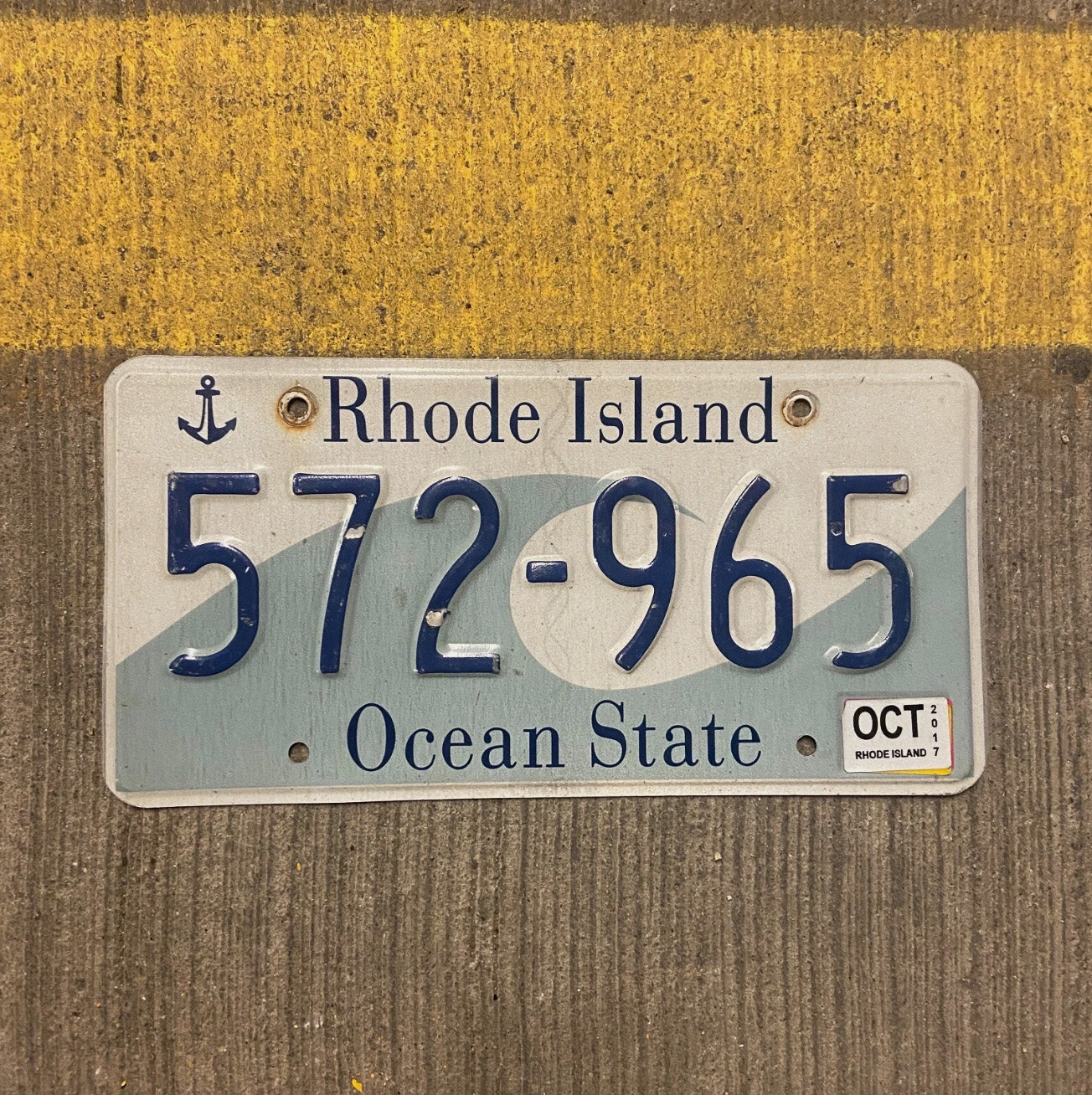 Photo of a 1996 2017 Rhode Island License Plate Auto Tag Garage Decor Vintage Wave 572 965