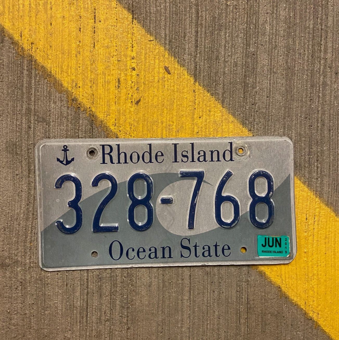 Photo of a 1996 2019 Rhode Island License Plate Auto Tag Garage Decor Vintage Wave 328 768