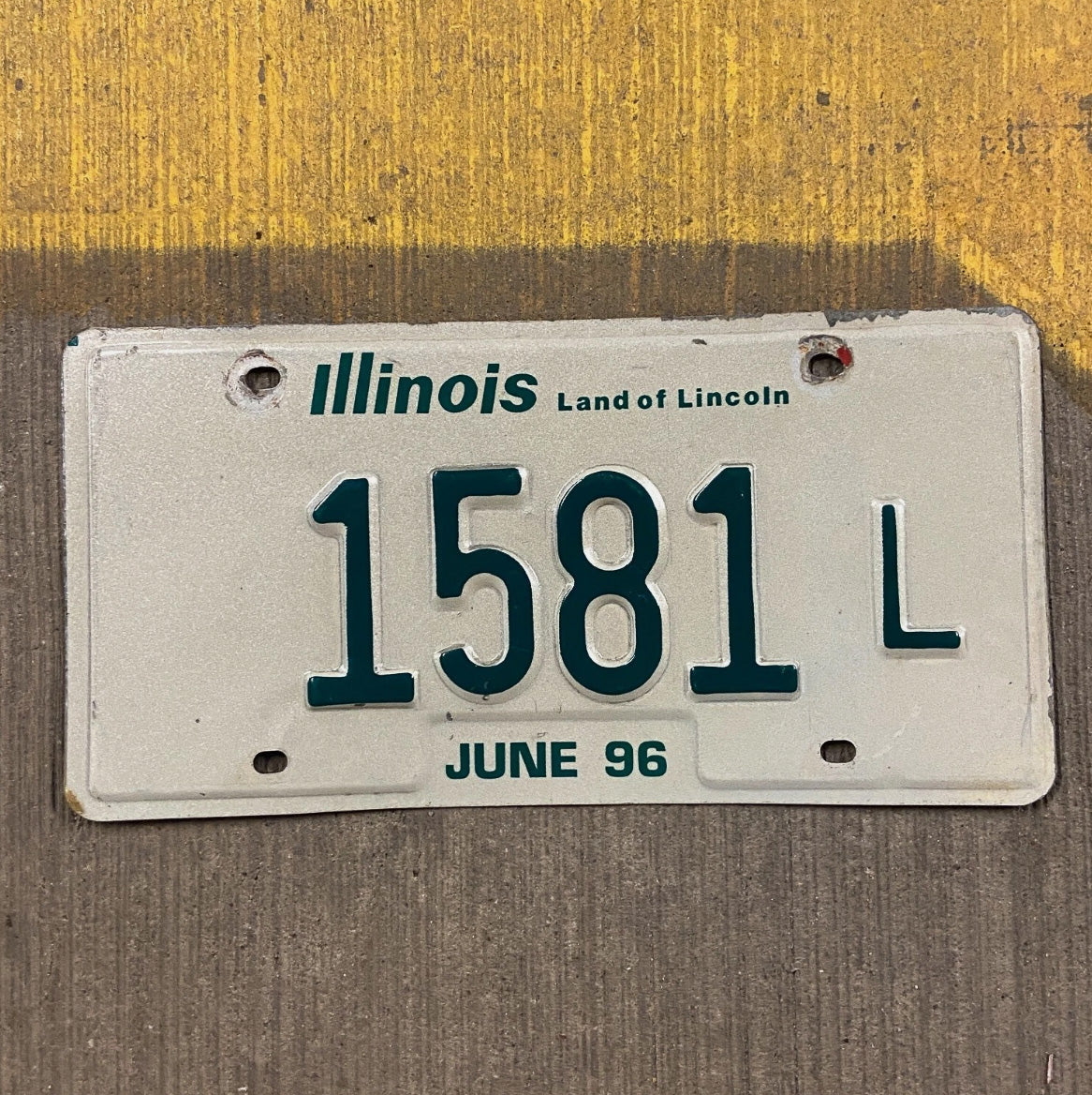 Photo of a 1996 Illinois TRUCK License Plate Auto Tag Garage Decor Vintage License Plate Garage Auto Tag Garage Decor L Truck 1581 L