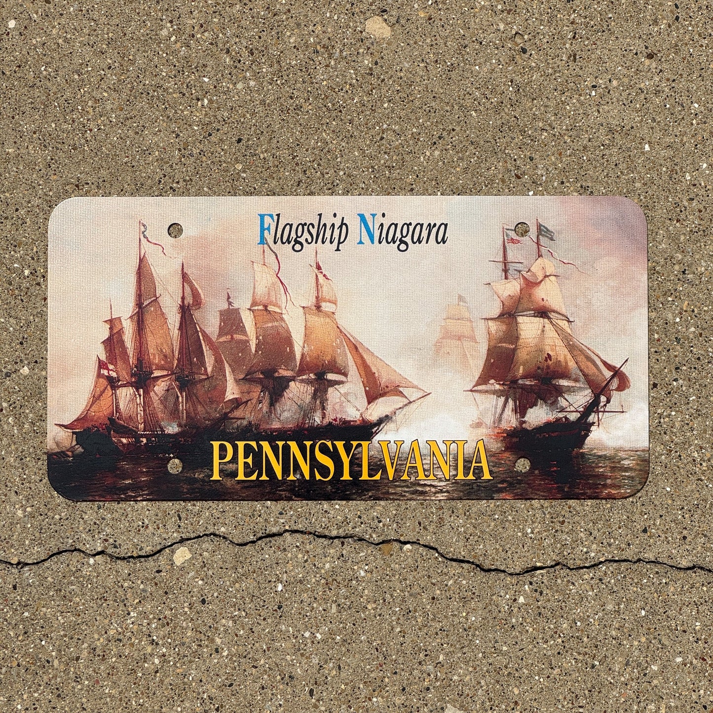 Photo of a 1996 Pennsylvania SOUVENIR License Plate Auto Tag Garage Decor Vintage Blank