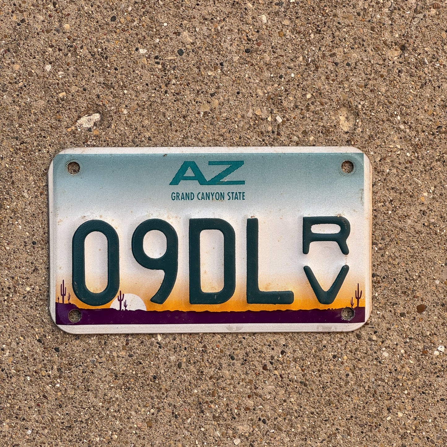 Photo of a 1997 Arizona Off Road Vehicle License Plate Auto Tag Garage Decor Vintage 09 DL RV