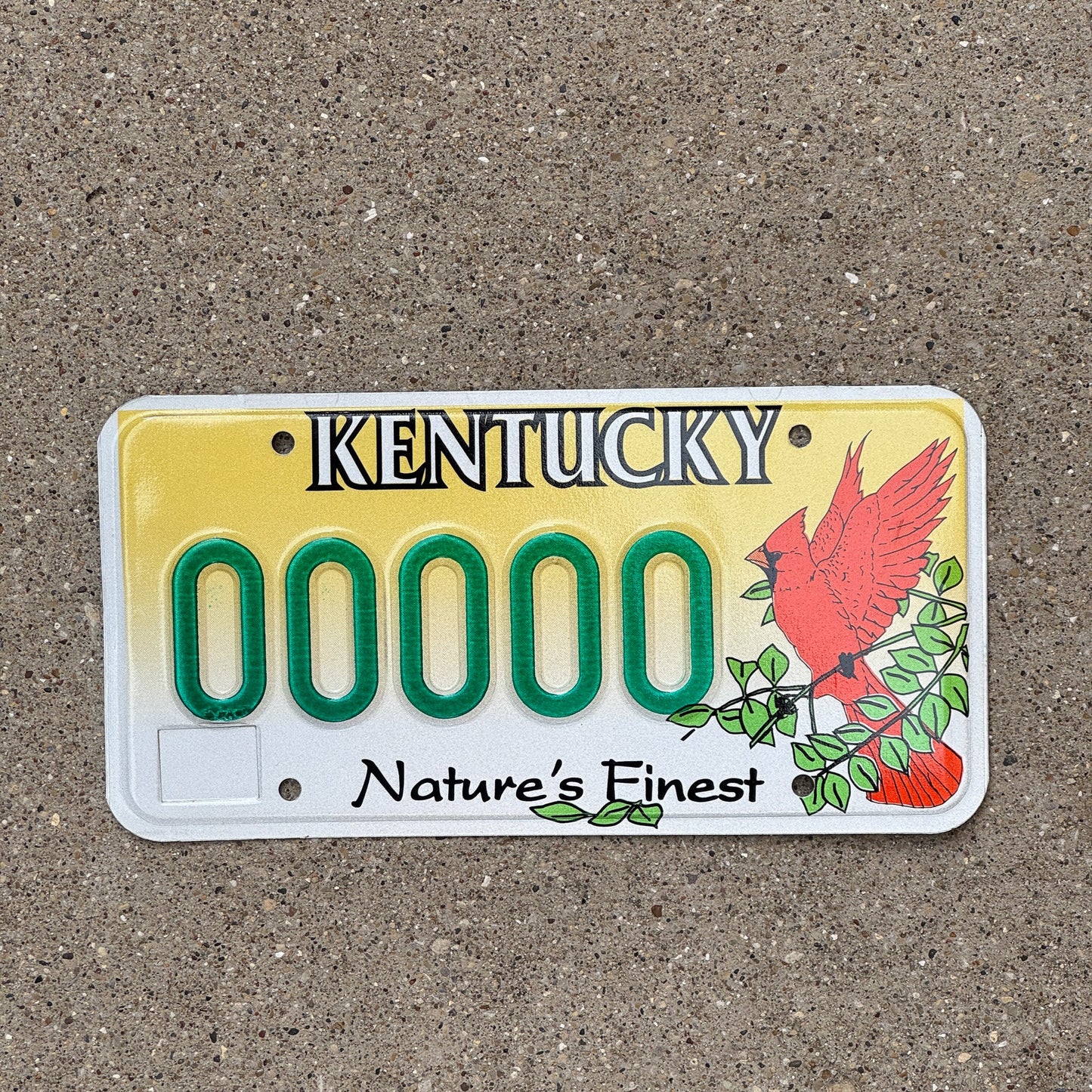 Photo of a 1997 Kentucky Graphic Sample License Plate Auto Tag Garage Decor Vintage 00000