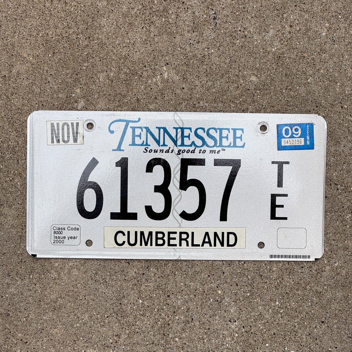Photo of a 2000 2009 Tennessee TRAILER License Plate Auto Tag Garage Decor Vintage Cumberland 61357