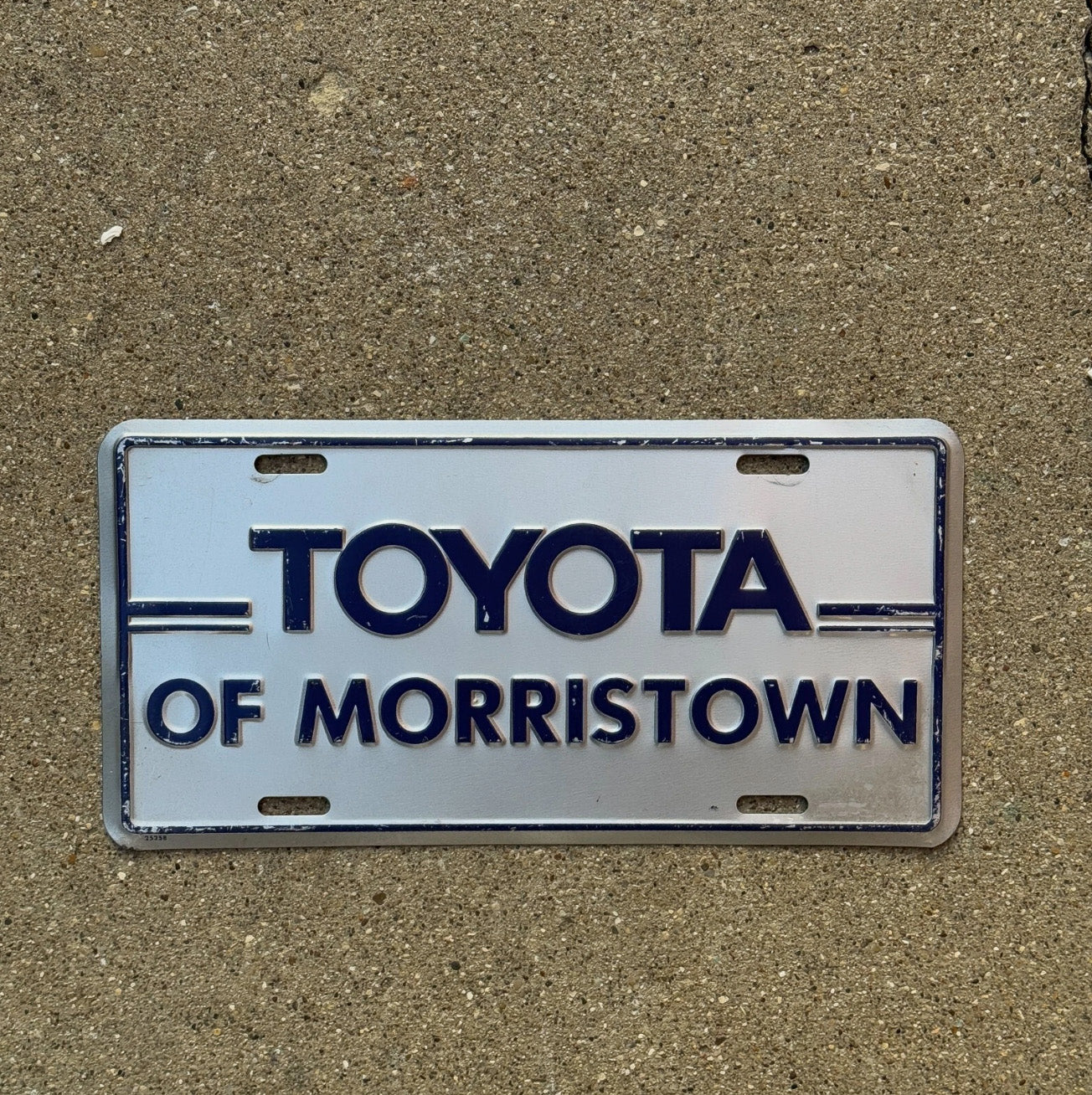 Photo of a 2000 Era Tennessee Booster License Plate Auto Tag Garage Decor Vintage Morristown Toyota Dealer