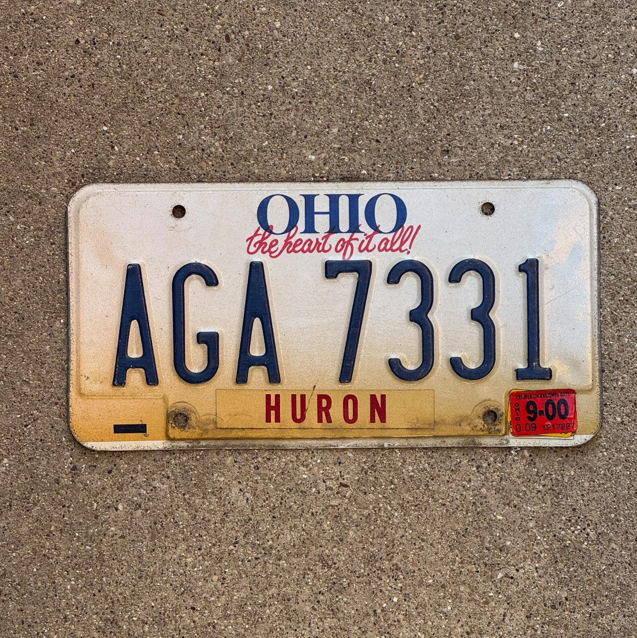 Photo of a 2000 Ohio License Plate Auto Tag Garage Decor AGA 7331