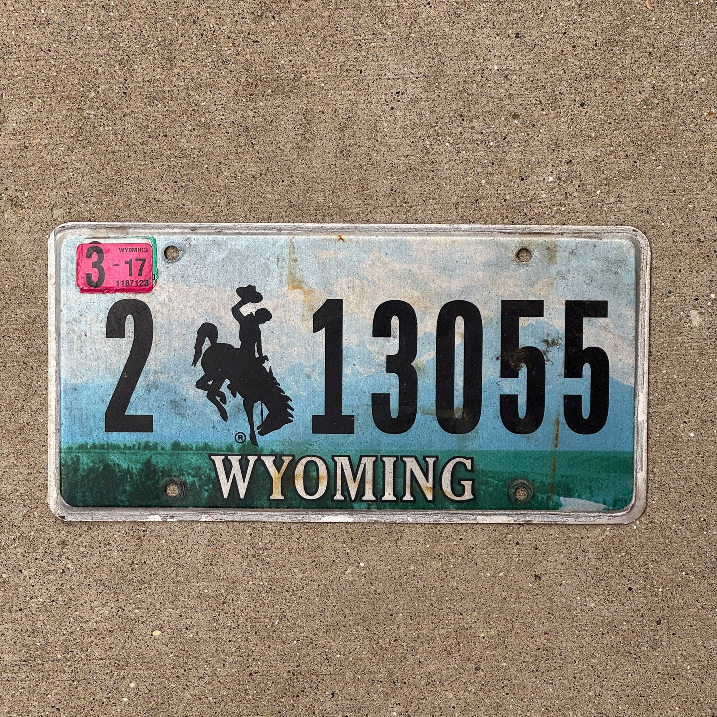 Photo of a 2001 2017 Wyoming Truck License Plate Auto Tag Garage Decor Vintage Bronco 2 13055