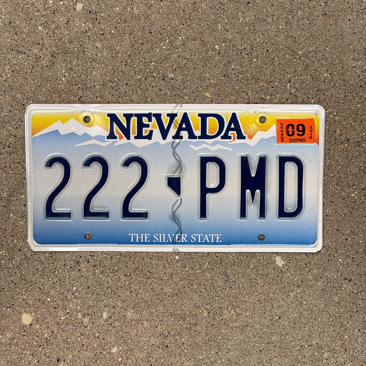 Photo of a 2001 Nevada License Plate Auto Tag Garage Decor Vintage Repeat Repeating 222 PMD