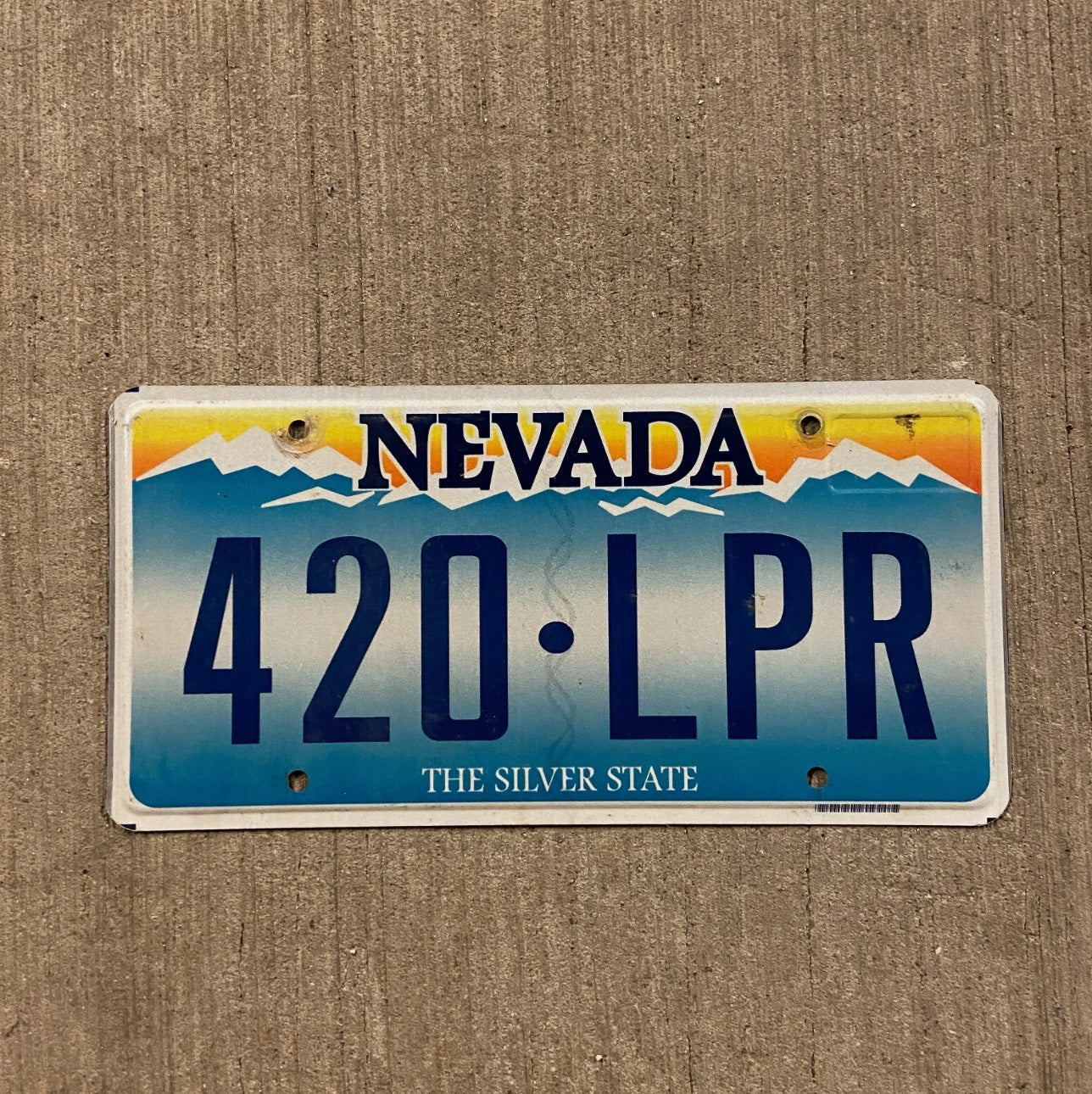 Photo of a 2001 Nevada License Plate Auto Tag Garage Decor Vintage Weed Smoking 420 LPR