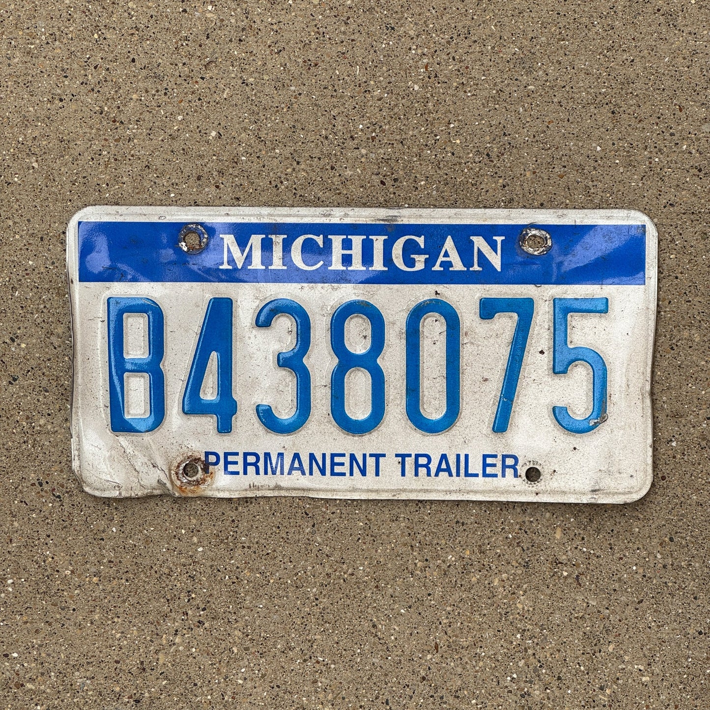 Photo of a 2003 Michigan Trailer License Plate Auto Tag Garage Decor Vintage B 438075