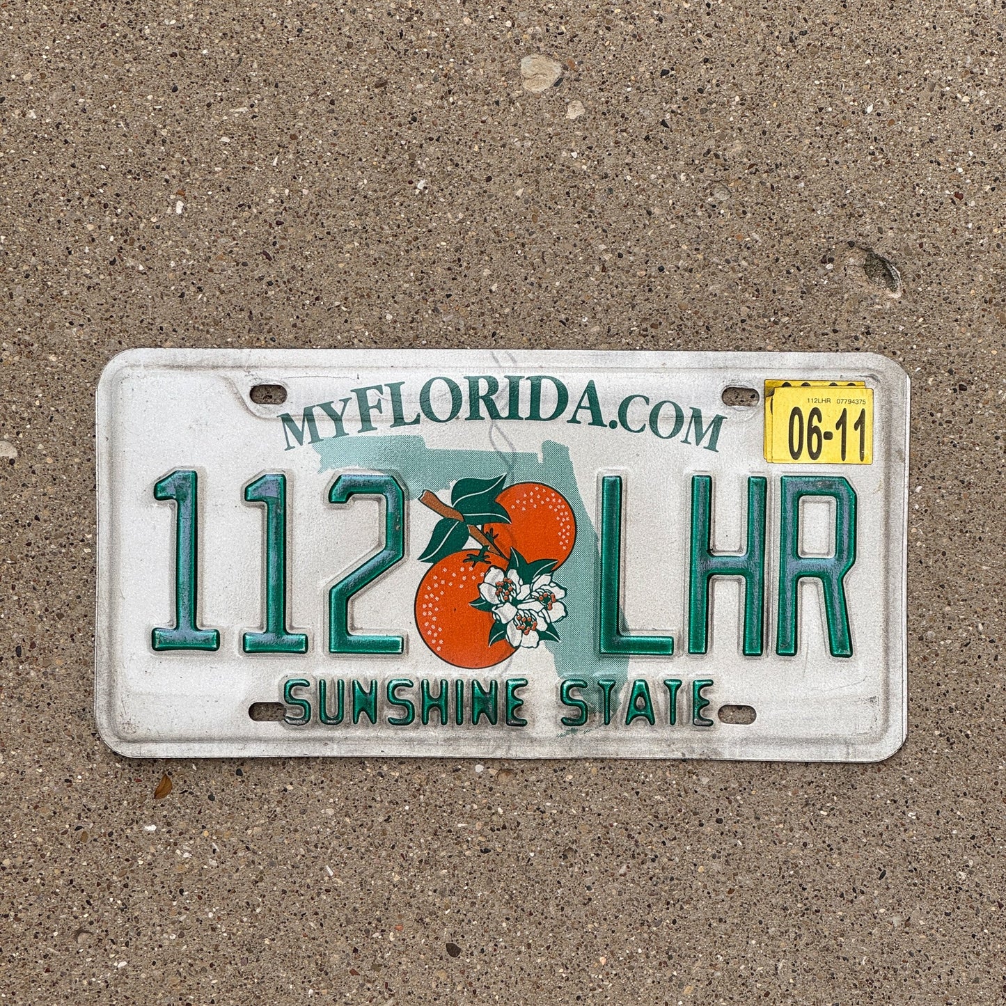 Photo of a 2004 2011 Florida License Plate Auto Tag Garage Decor Vintage 112 LHR