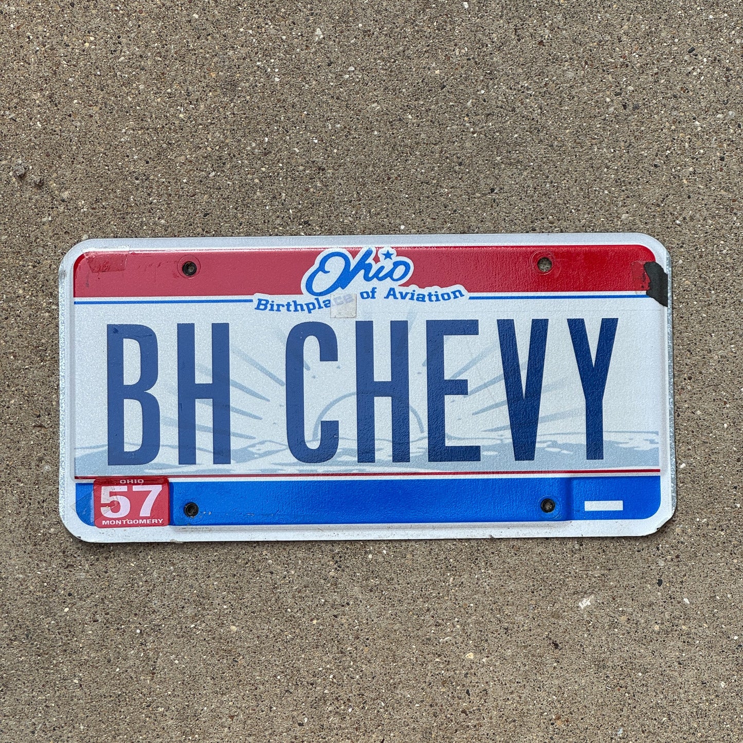 Photo of a 2004 Ohio Vanity License Plate Auto Tag 2 Garage Decor BH CHEVY
