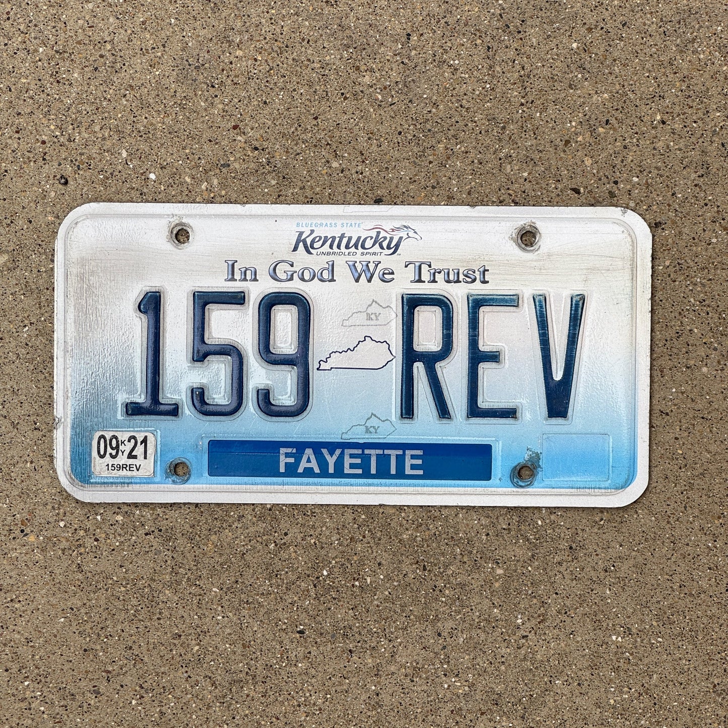 Photo of a 2005 2021 Kentucky License Plate Auto Tag Garage Decor Vintage Alfa Romeo Engine 159 REV