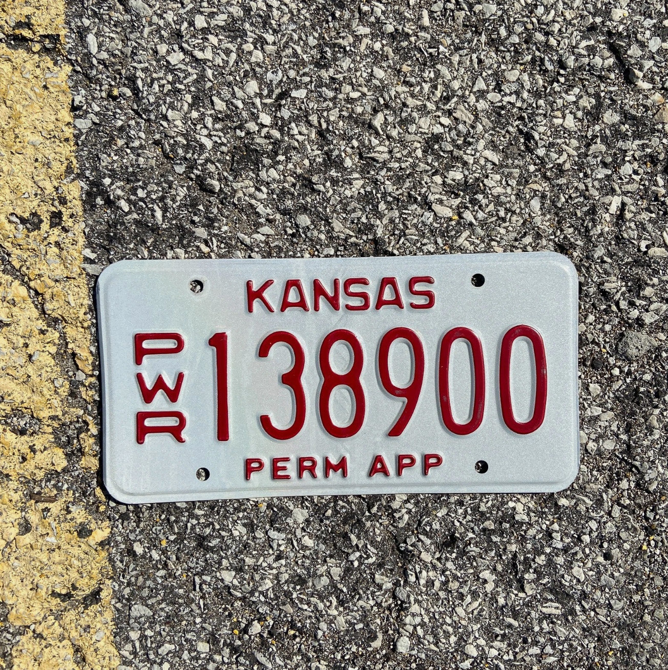 Photo of a 2006 Kansas Apportioned Truck License Plate Auto Tag Garage Decor Vintage 138900