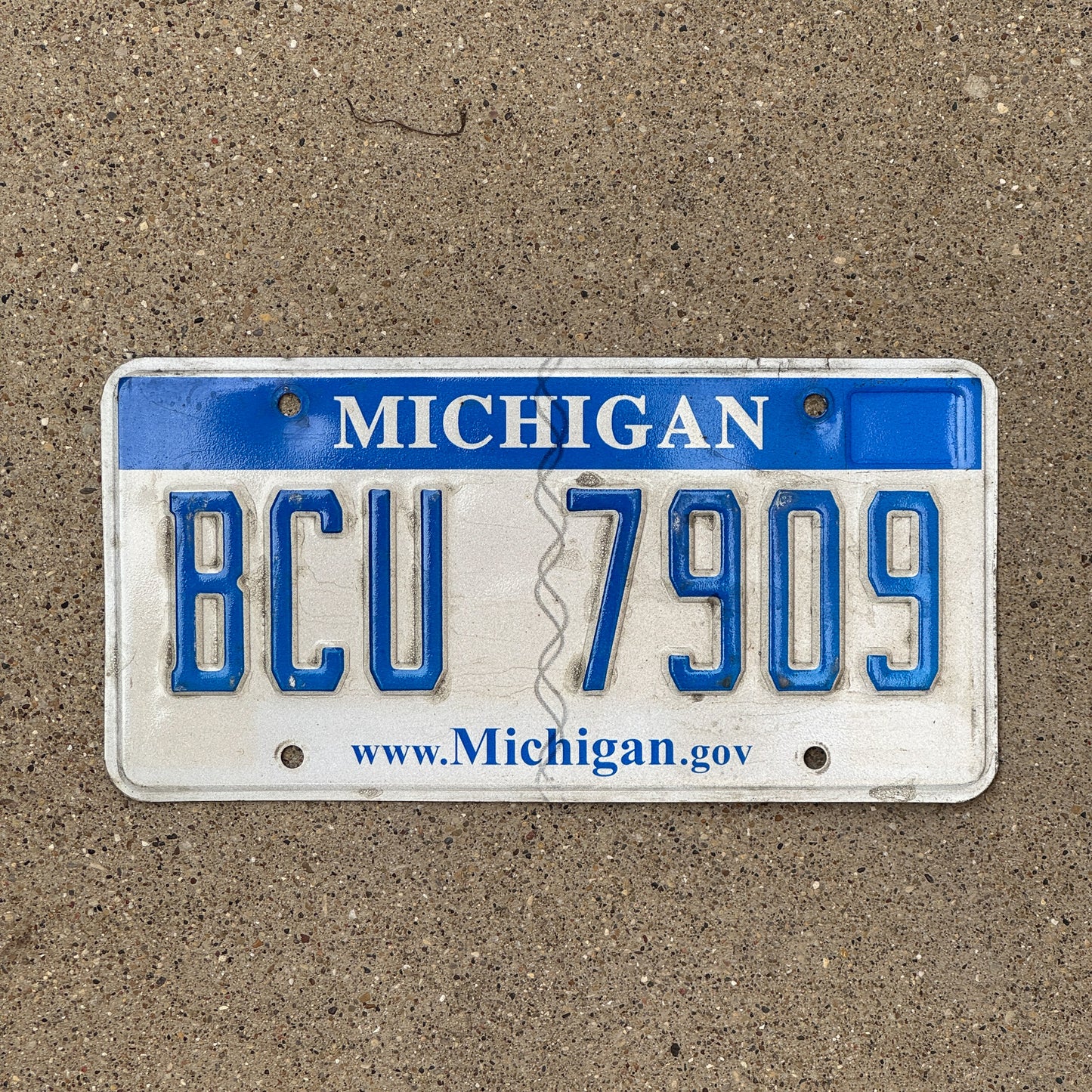 2006 Michigan License Plate Auto Tag BCU 7909