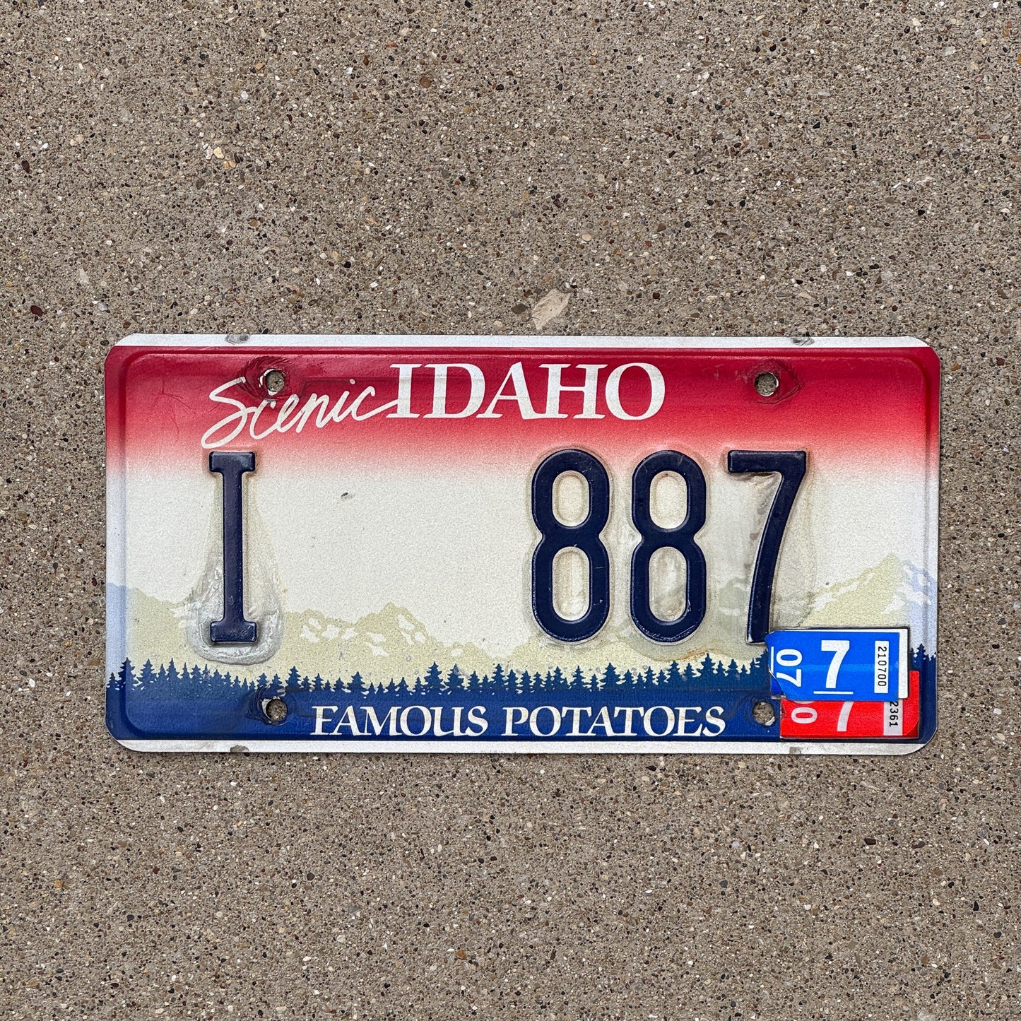 Photo of a 2007 Idaho License Plate Auto Tag Garage Decor Vintage I 887