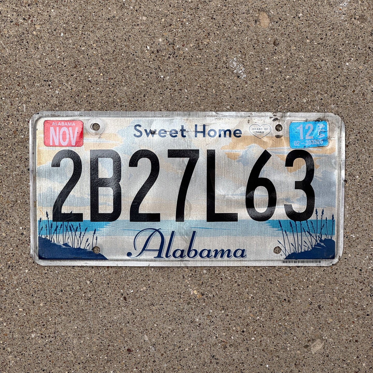Photo of a 2010 2012 Alabama License Plate Auto Tag Garage Decor Vintage Sweet Home 2B27L63