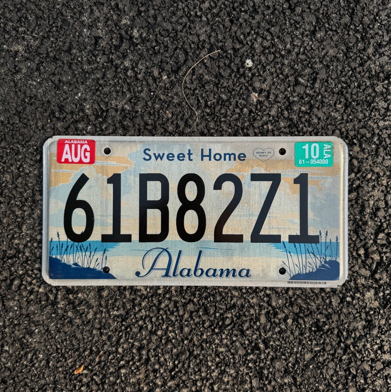 Photo of a 2010 Alabama License Plate Auto Tag Garage Decor Vintage Sweet Home AL 61 B 82 Z1