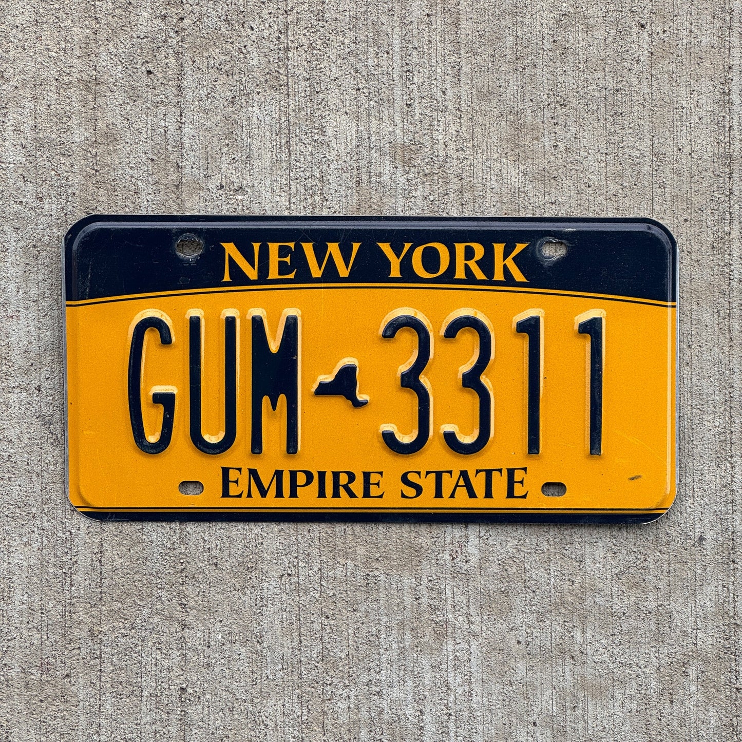 Photo of a 2010 New York License Plate Auto Tag Garage Decor Vintage GUM 3311