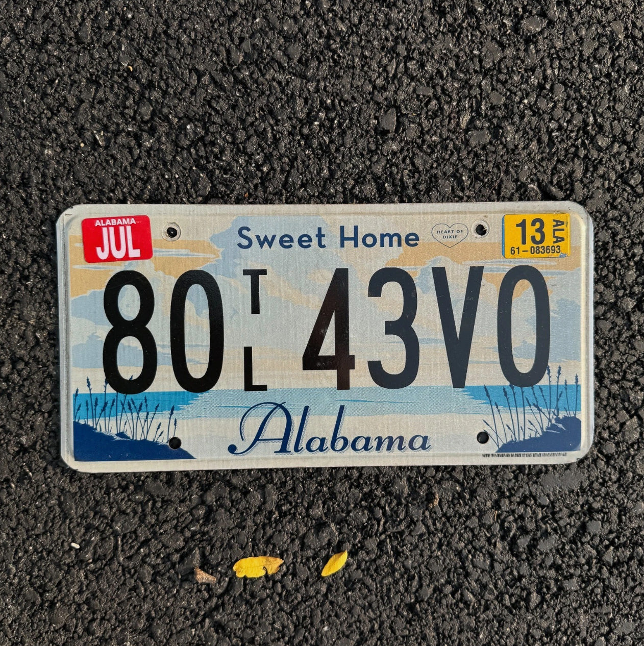Photo of a 2013 Alabama Trailer License Plate Auto Tag Garage Decor Vintage Sweet Home AL 80 TL 43 V0