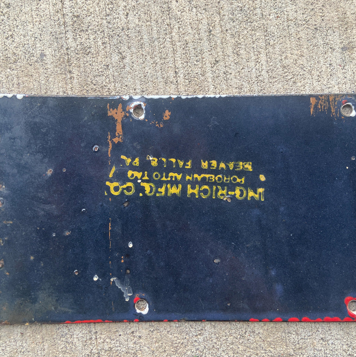 1914 California Porcelain License Plate Auto Tag Nice Quality First Issue 105600