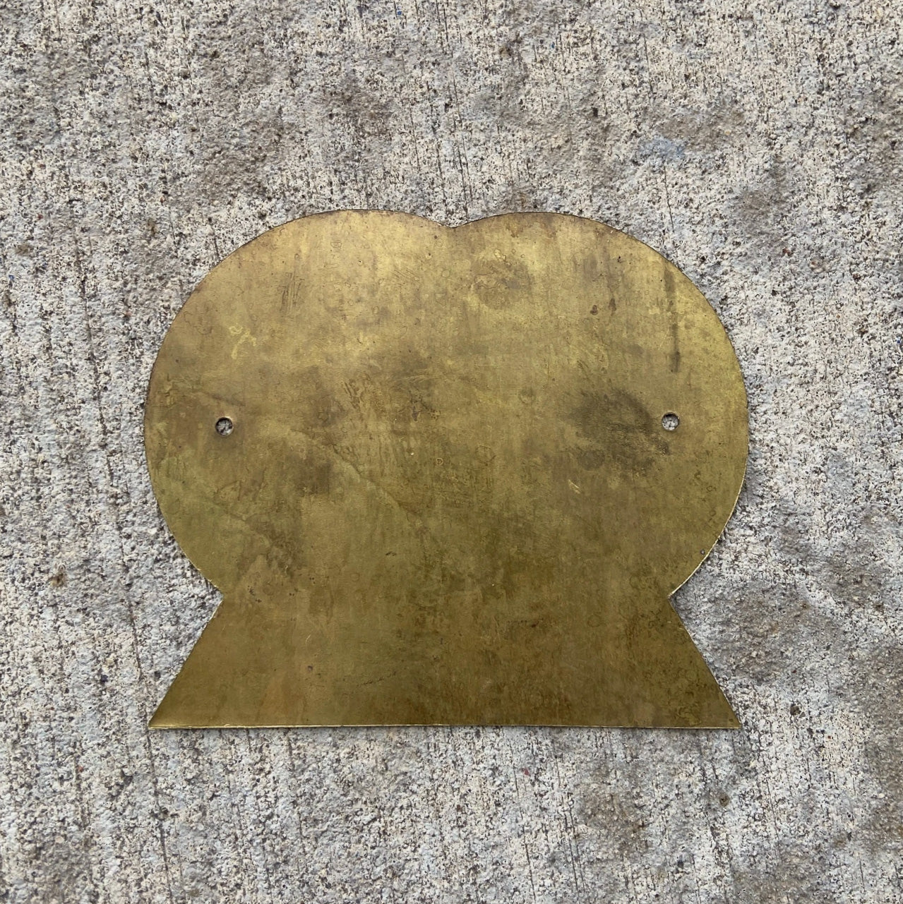 1919 Utica New York License Plate Topper Auto Tag Brass Car Badge Motor Club Automobile