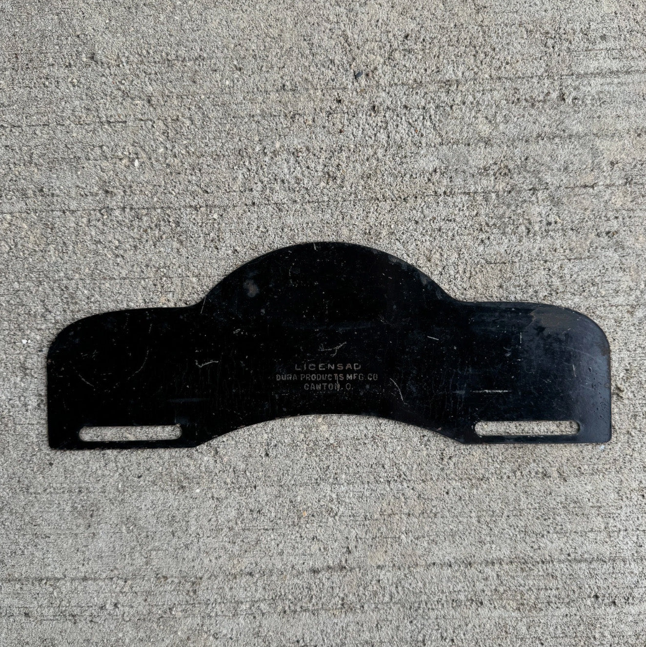 1950 Era Hollis Swift Motor Oil License Plate Topper Auto Tag Gas Oil Collectible Bird Graphic