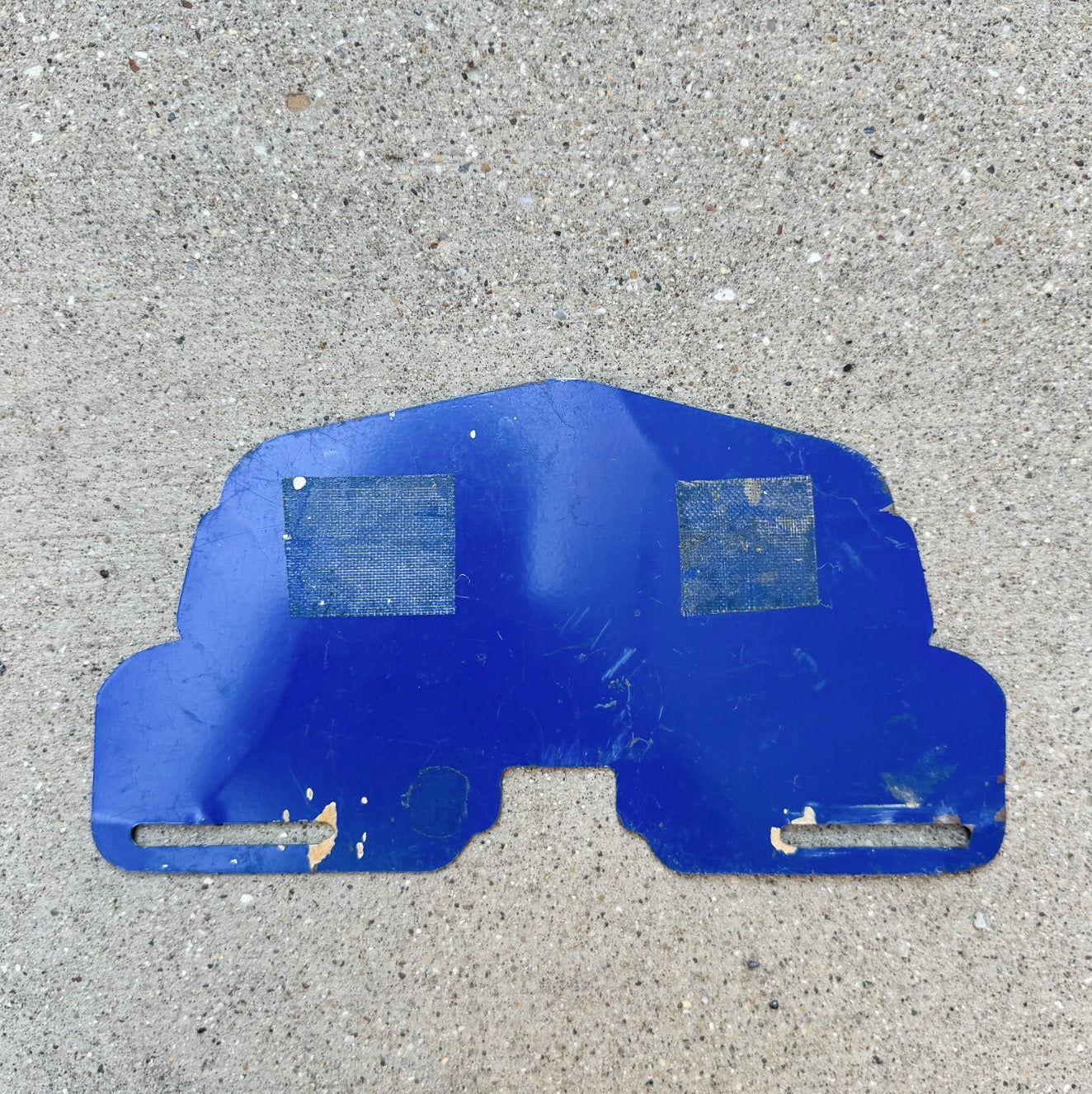1960 Era Vandalia Illinois License Plate Topper Auto Tag Vintage Car Graphic Old Capitol