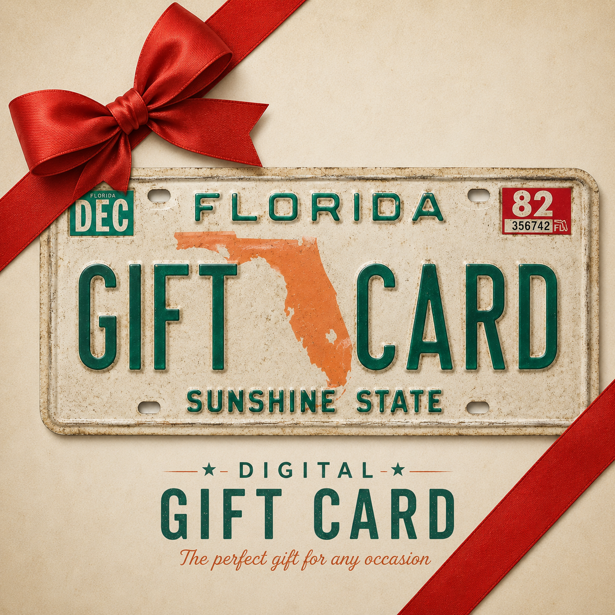 License Plate Collecting Digital Gift Card