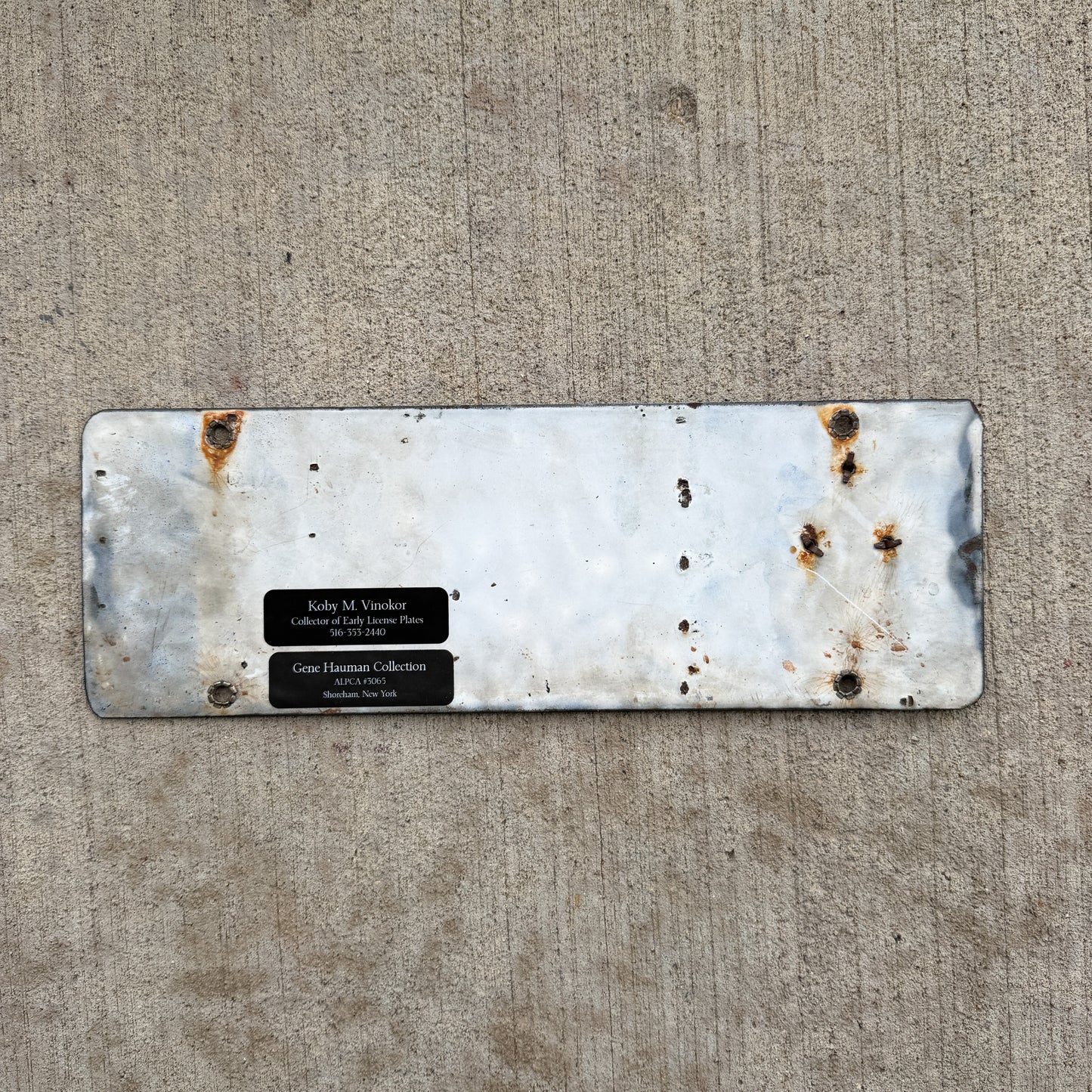1916 California Porcelain License Plate Auto Tag High Quality 36234