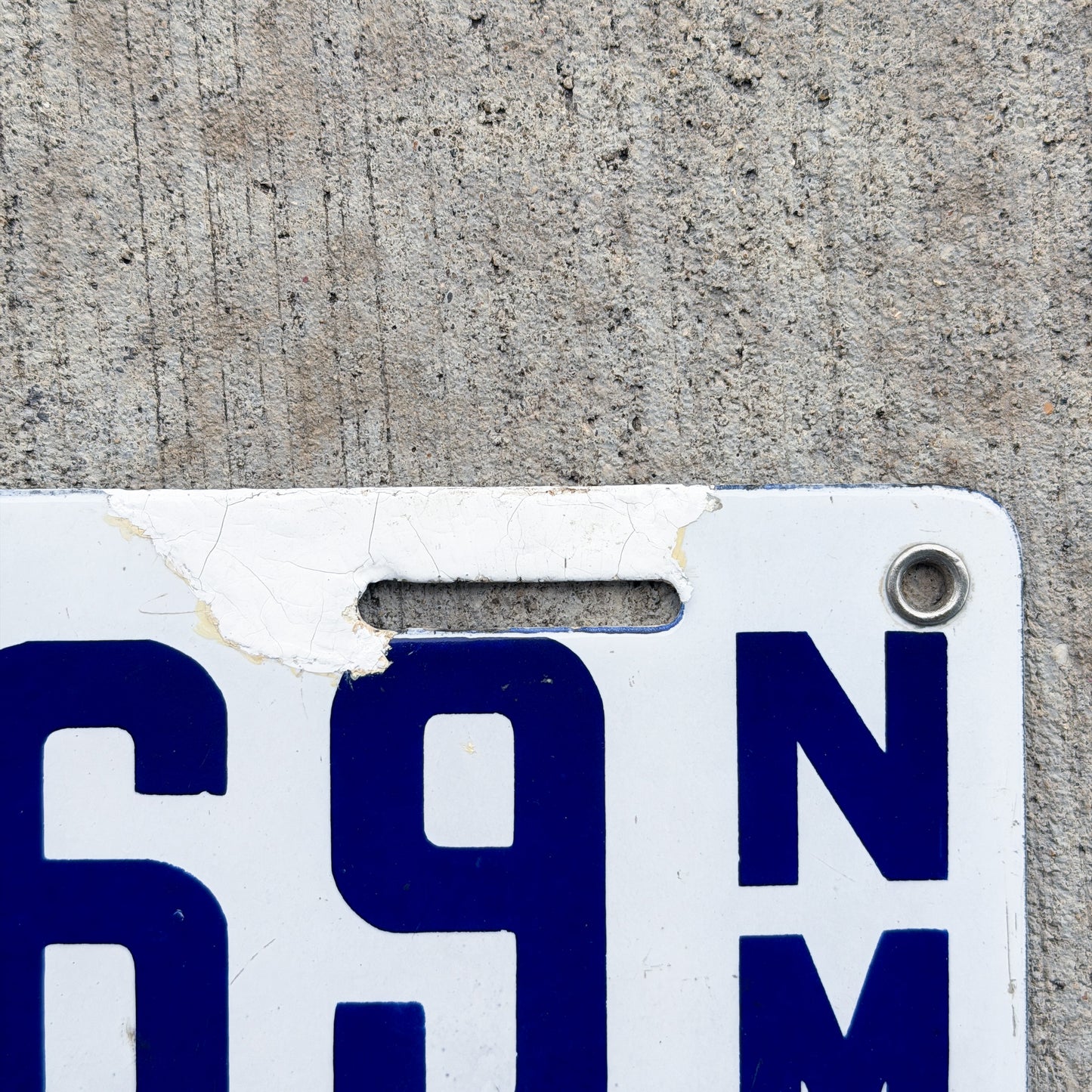 1920 1923 New Mexico Porcelain License Plate Auto Tag Star Tab High Quality 32269