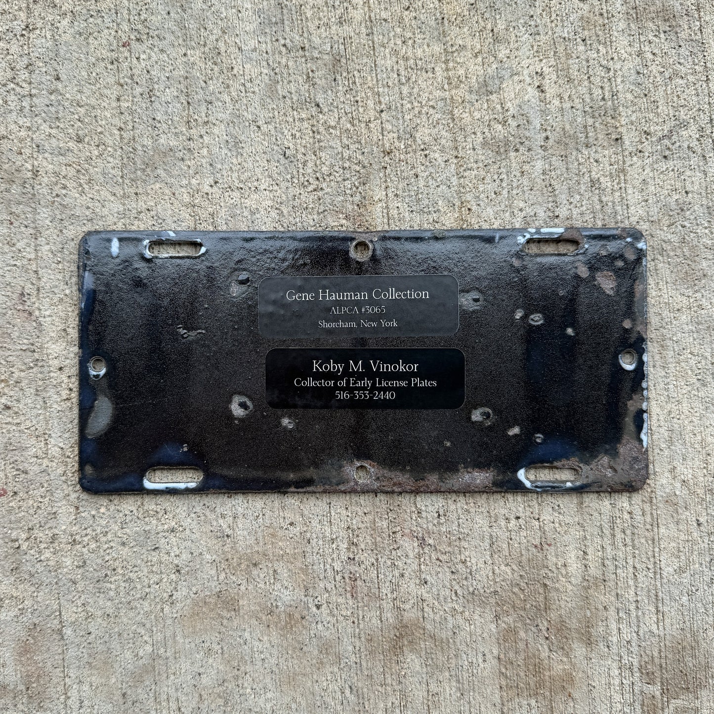 1915 Massachusetts Porcelain Motorcycle License Plate Auto Tag High Quality 2750