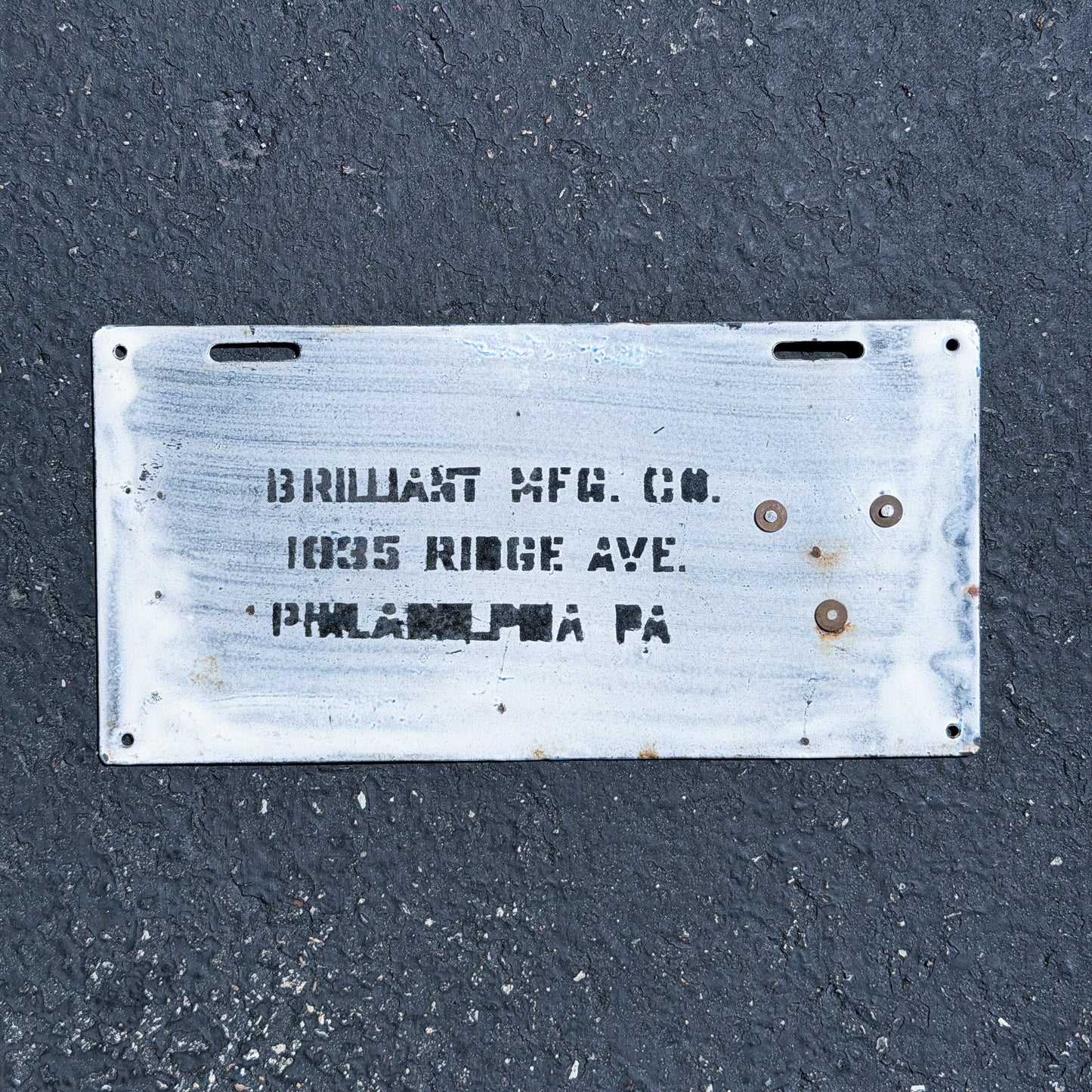 1915 Pennsylvania Porcelain License Plate Auto Tag High Quality Low Number Four Digit 7629