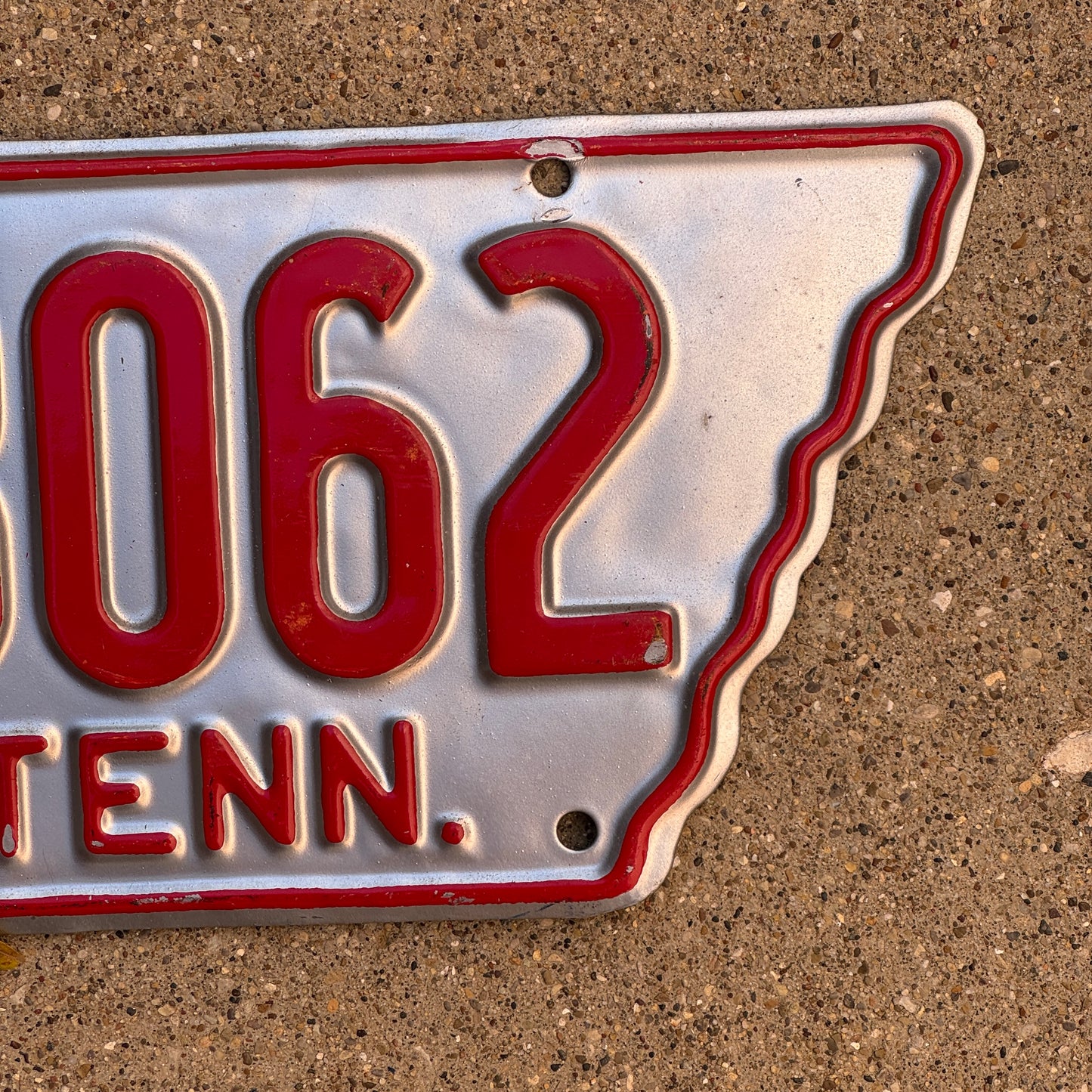 1939 Tennessee License Plate Auto Tag State Shape 2 8062