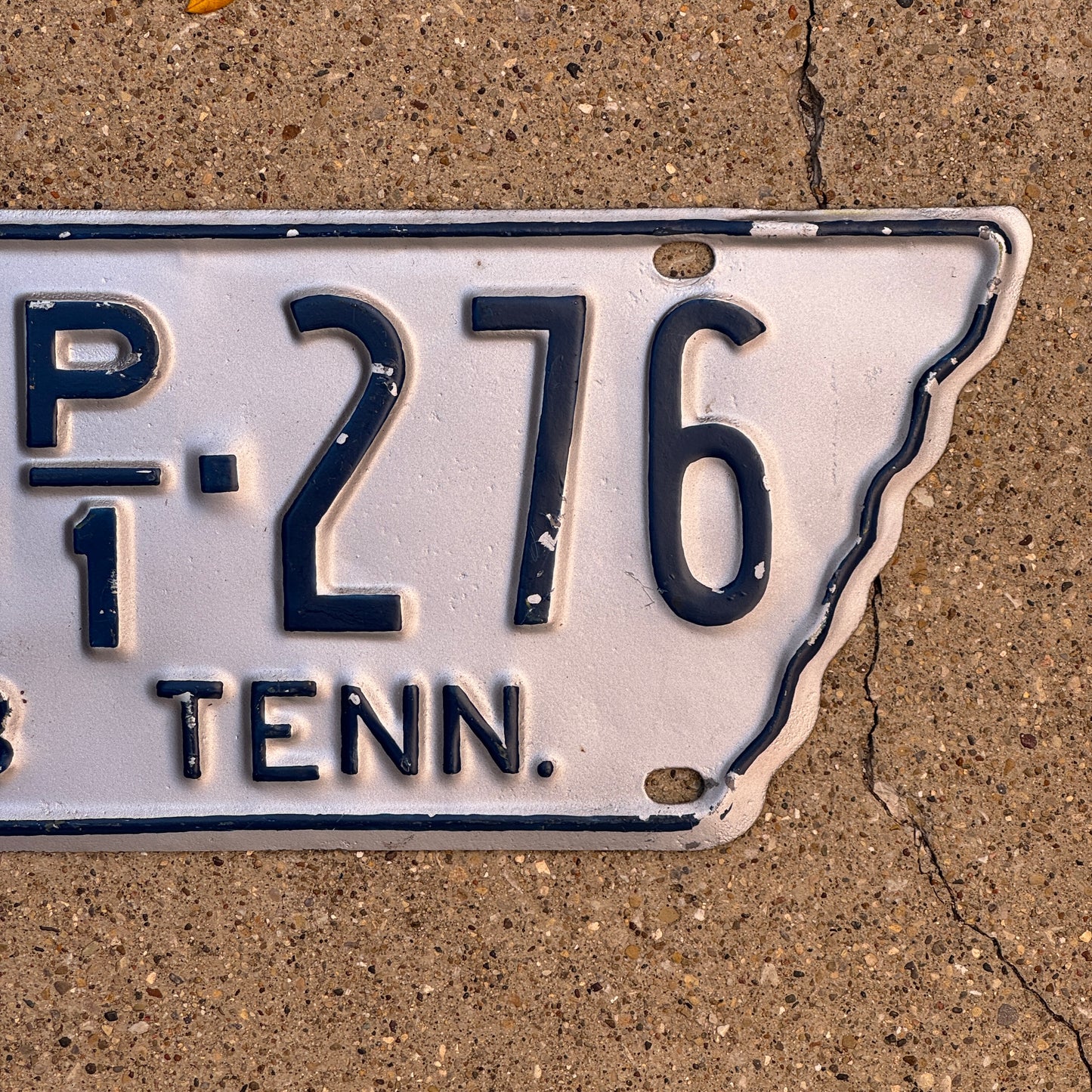 1953 Tennessee Truck License Plate Auto Tag State Shape 38 P1 276