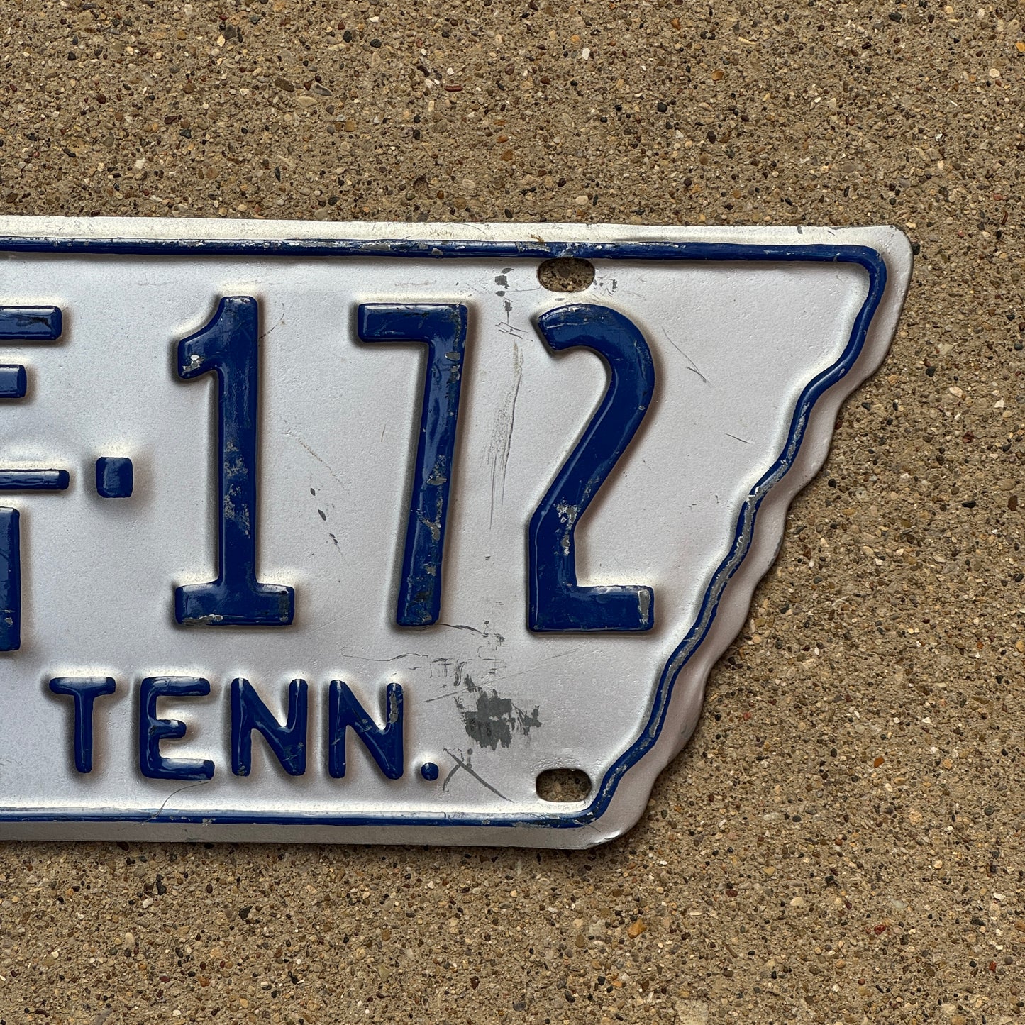 1953 Tennessee Farm License Plate Auto Tag State Shape 10 F1 172