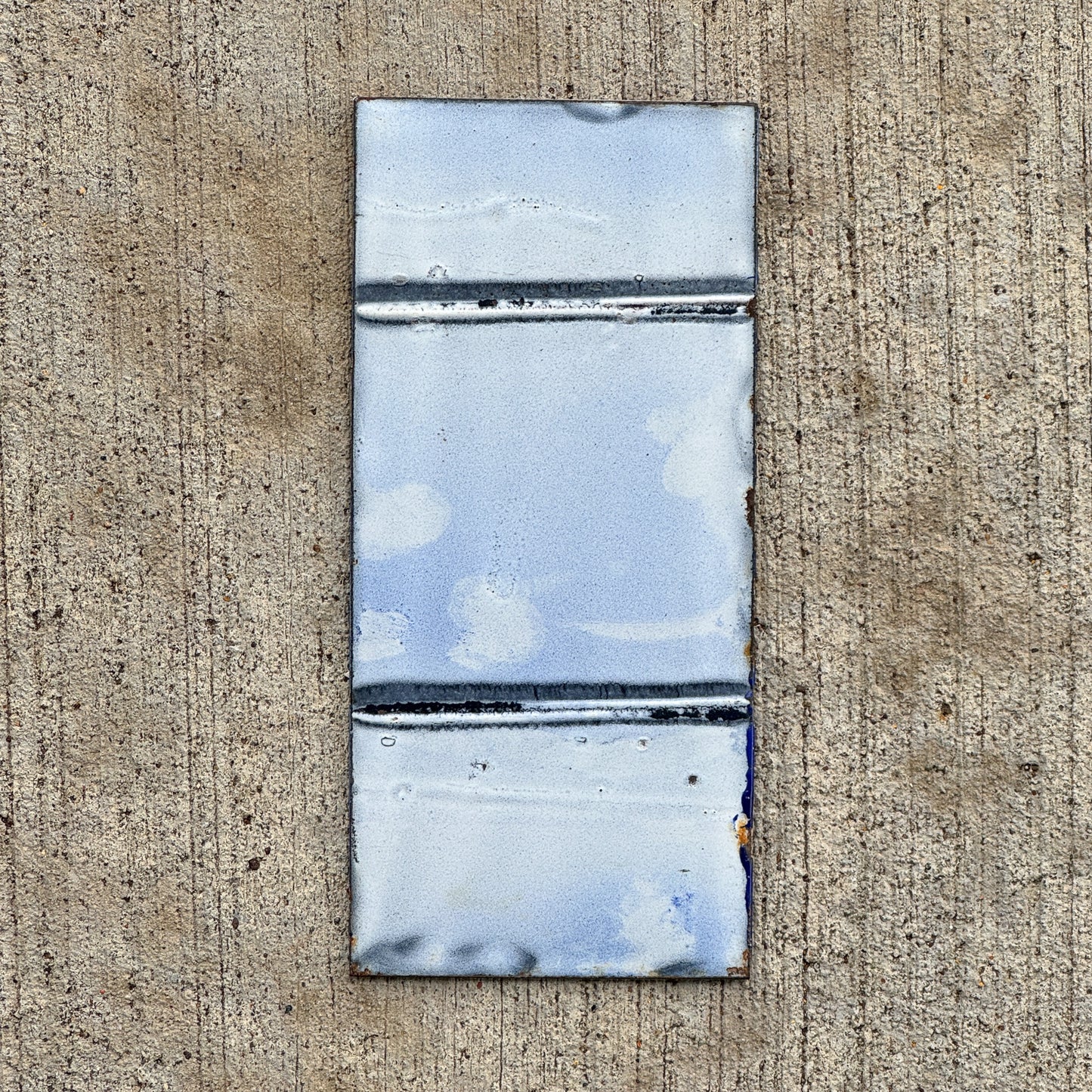 1912 Texas Porcelain Prestate License Plate Auto Tag Insert Tile Slab 4