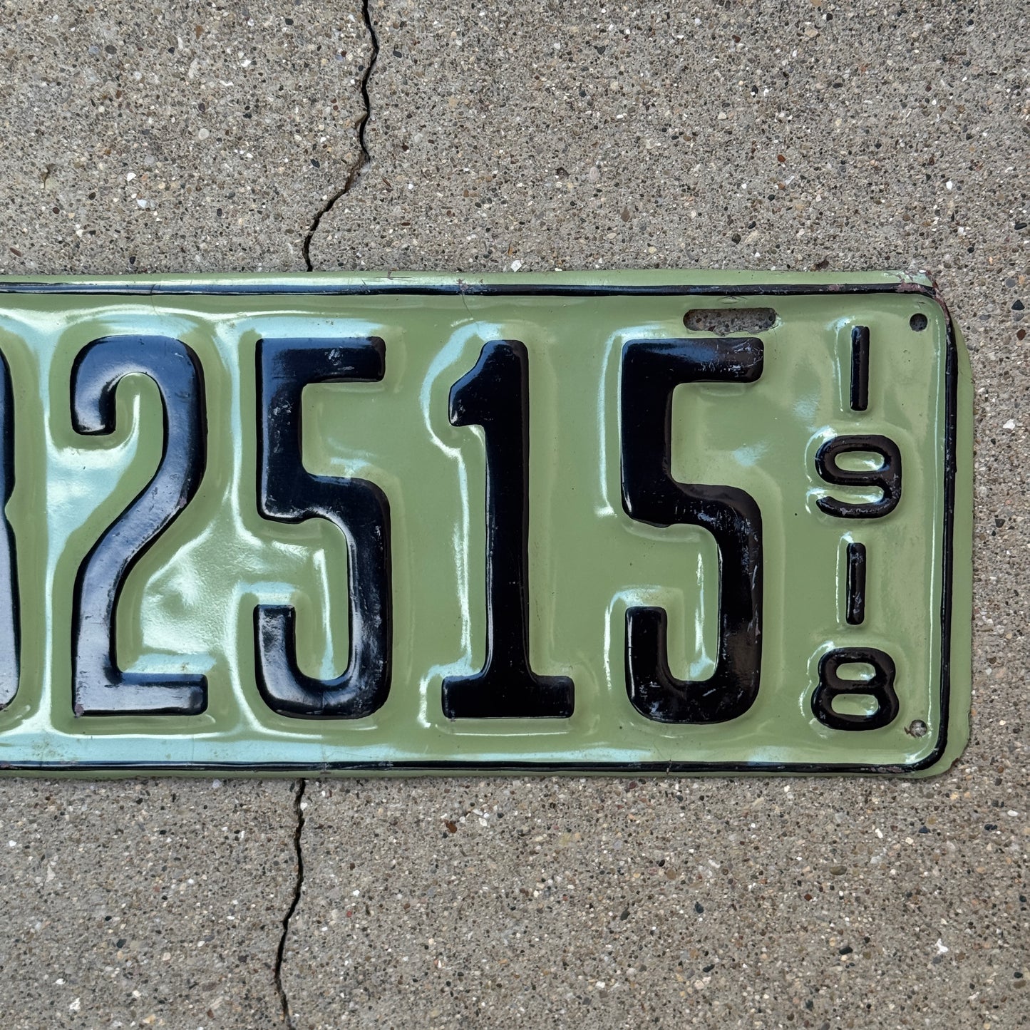 1918 Tennessee License Plate Auto Tag 32515