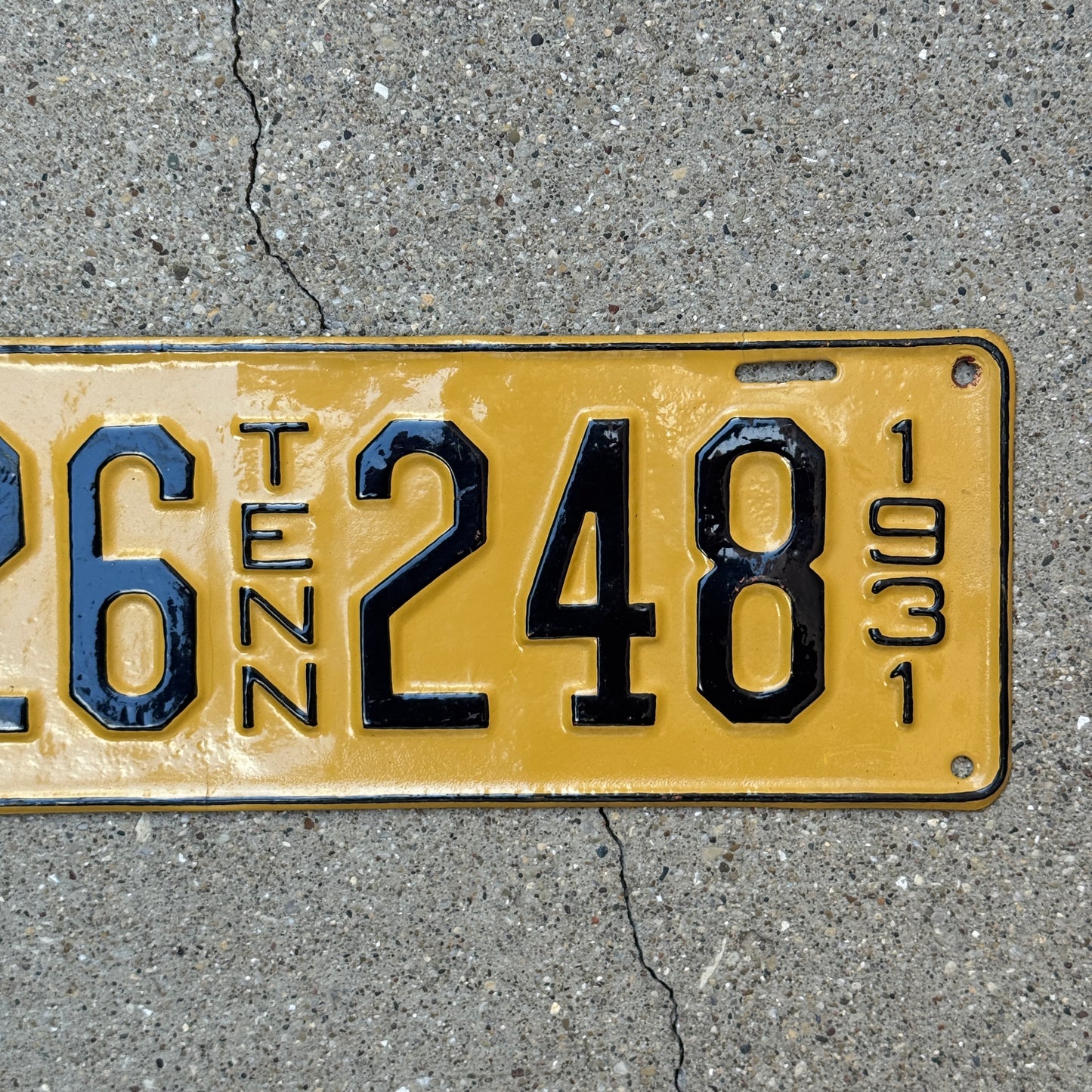 1931 Tennessee Truck License Plate Auto Tag C 26248