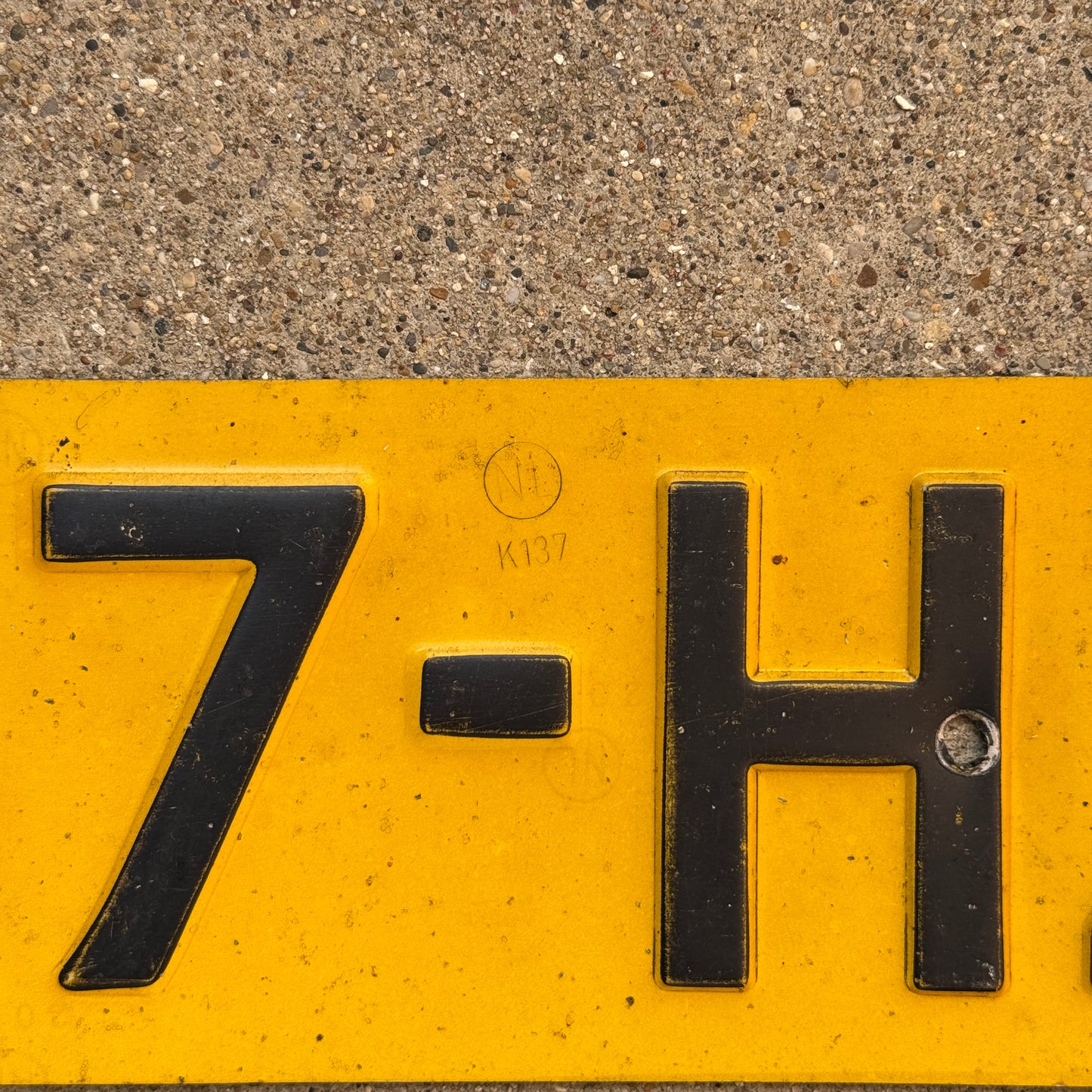 1978 Netherlands License Plate Auto Tag BX 47 HZ