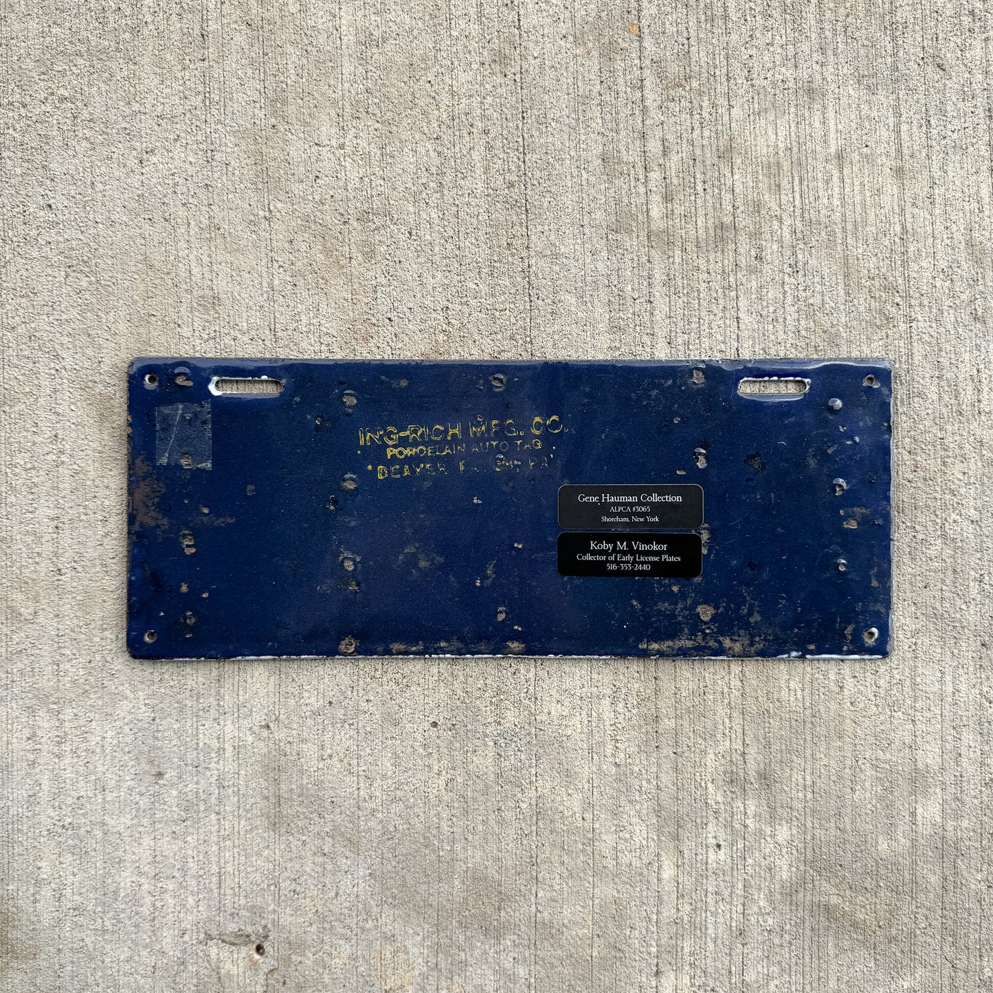 1915 Massachusetts Porcelain License Plate Auto Tag High Quality 11233
