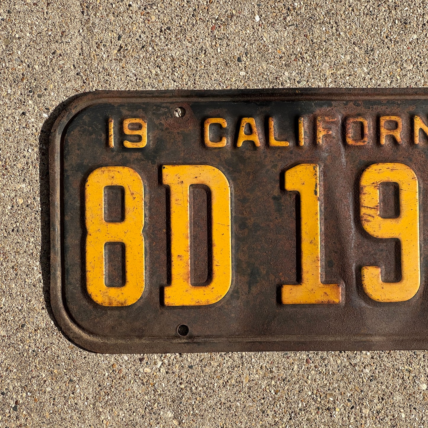 1941 California License Plate Auto Tag 8D 1989